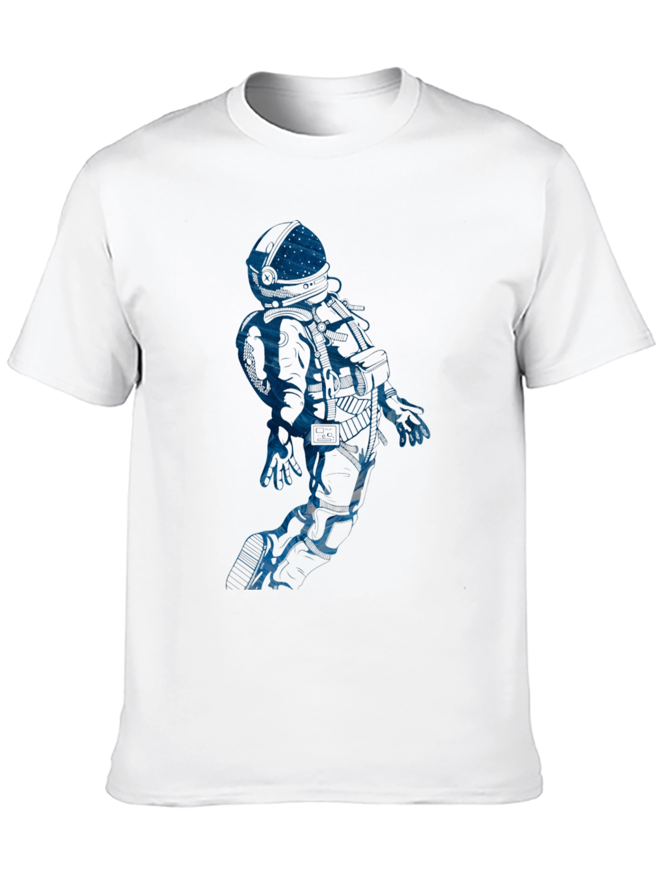 Astronaut Graphic Tee - Black Cotton Blend