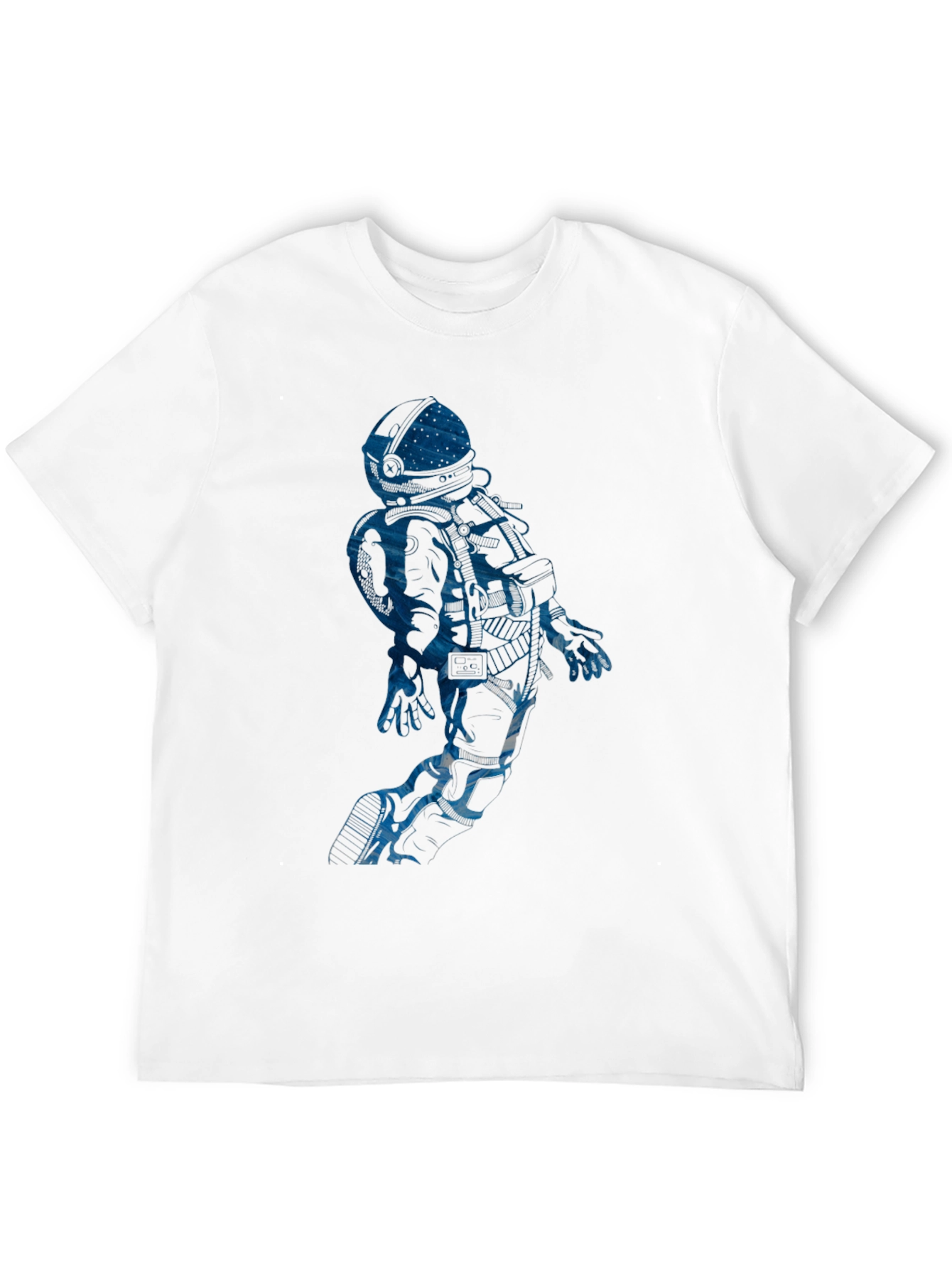 Astronaut Graphic Tee - Black Cotton Blend