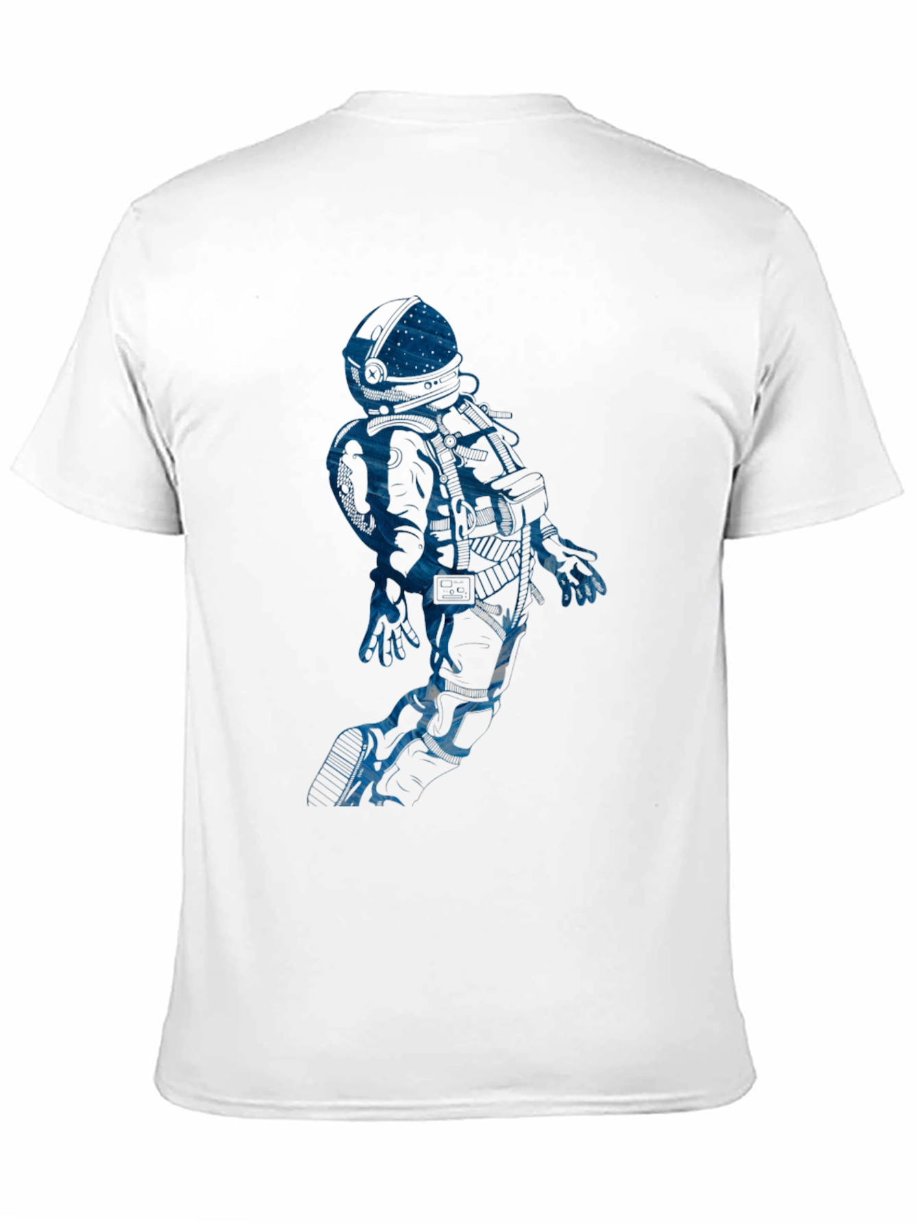 Astronaut Graphic Tee - Black Cotton Blend