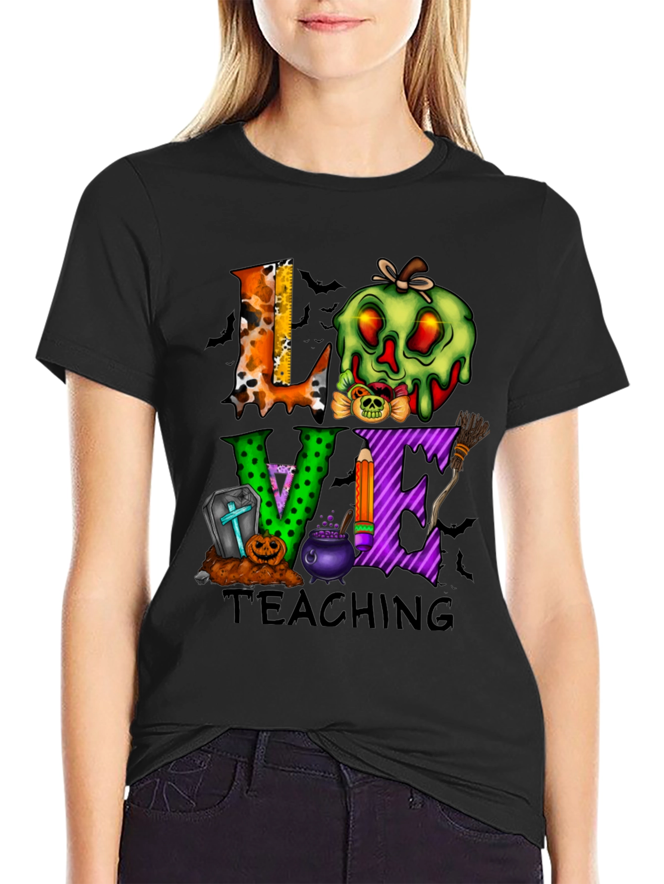 Love Teaching Halloween Graphic Tee