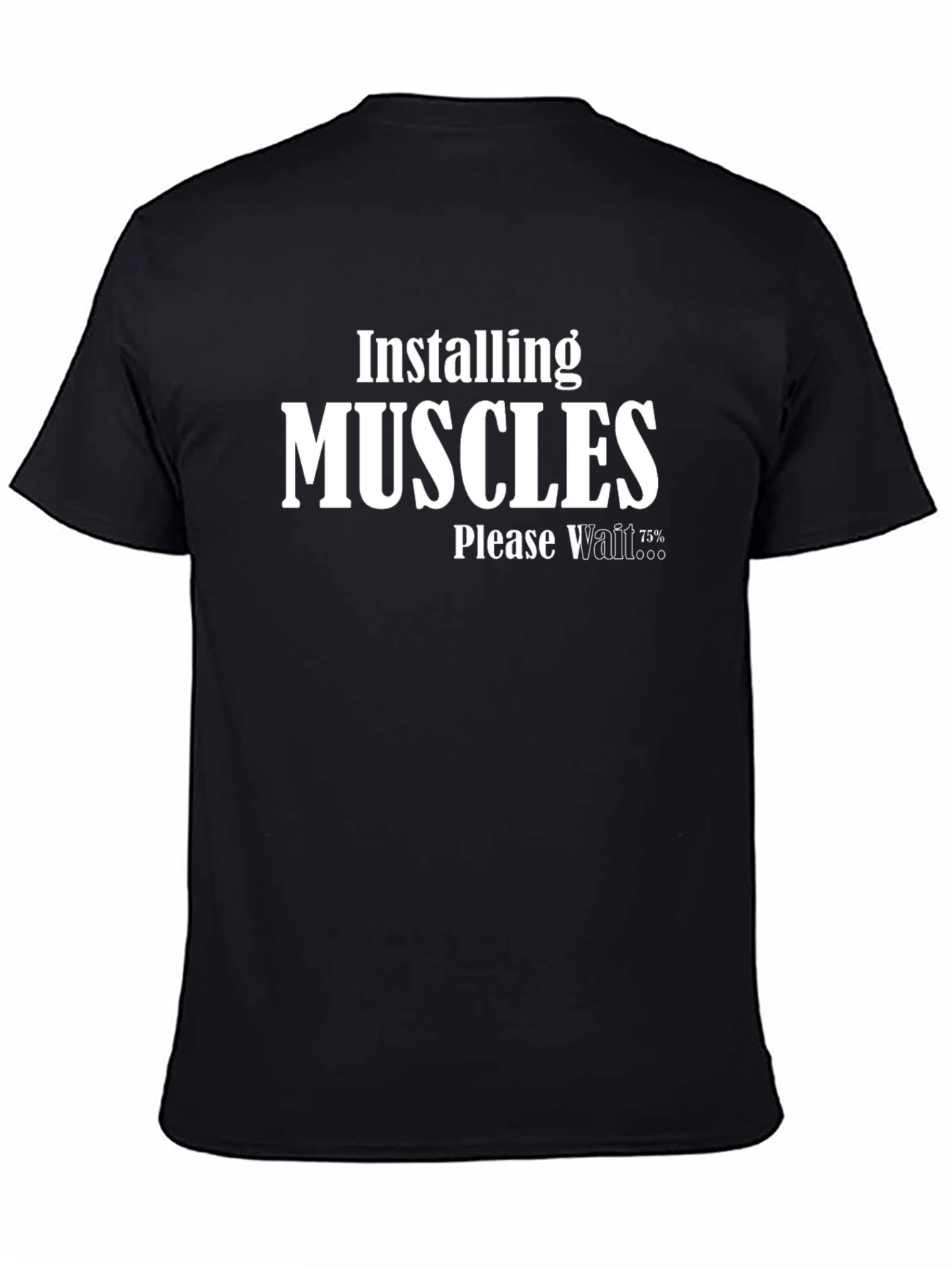 Installing Muscles Graphic T-Shirt - Black