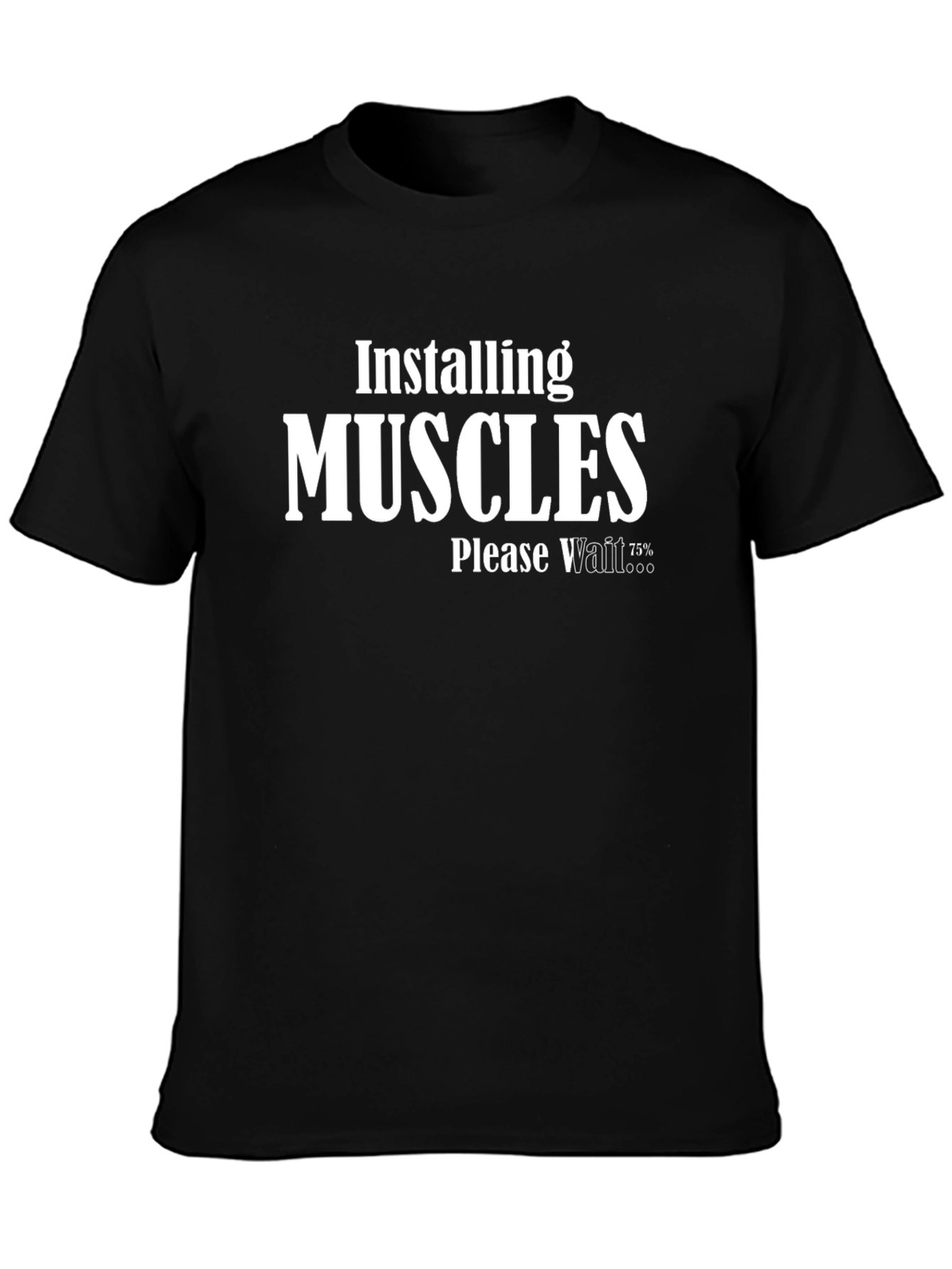 Installing Muscles Graphic T-Shirt - Black