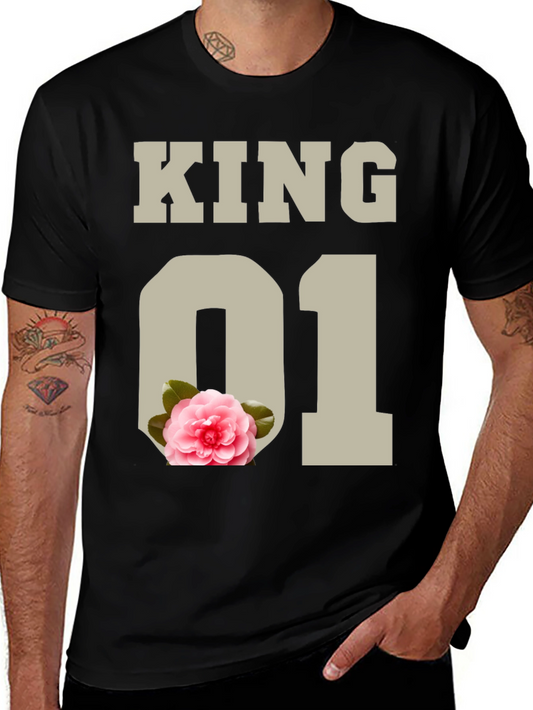 King 01 Floral Graphic Tee