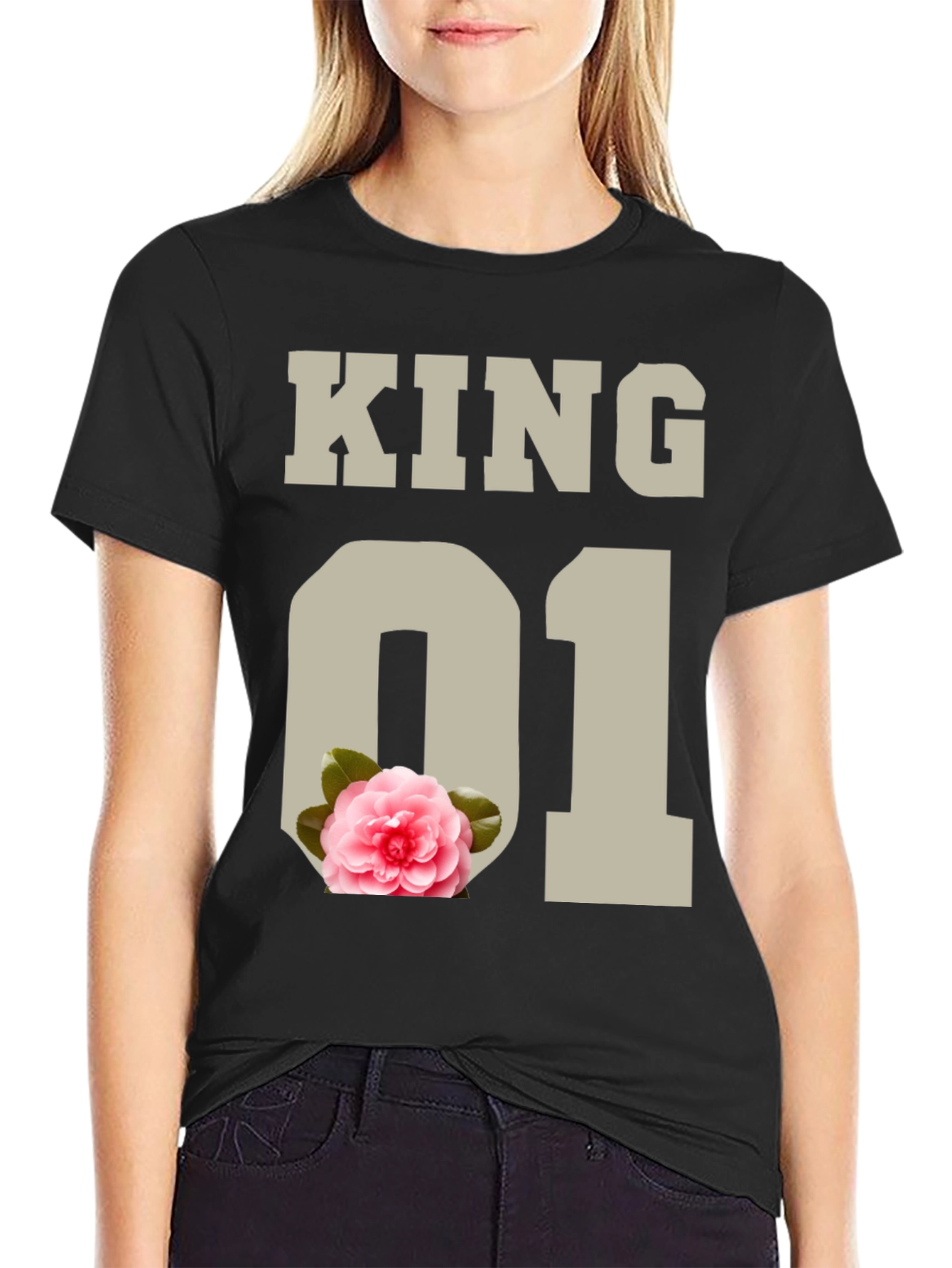 King 01 Floral Graphic Tee