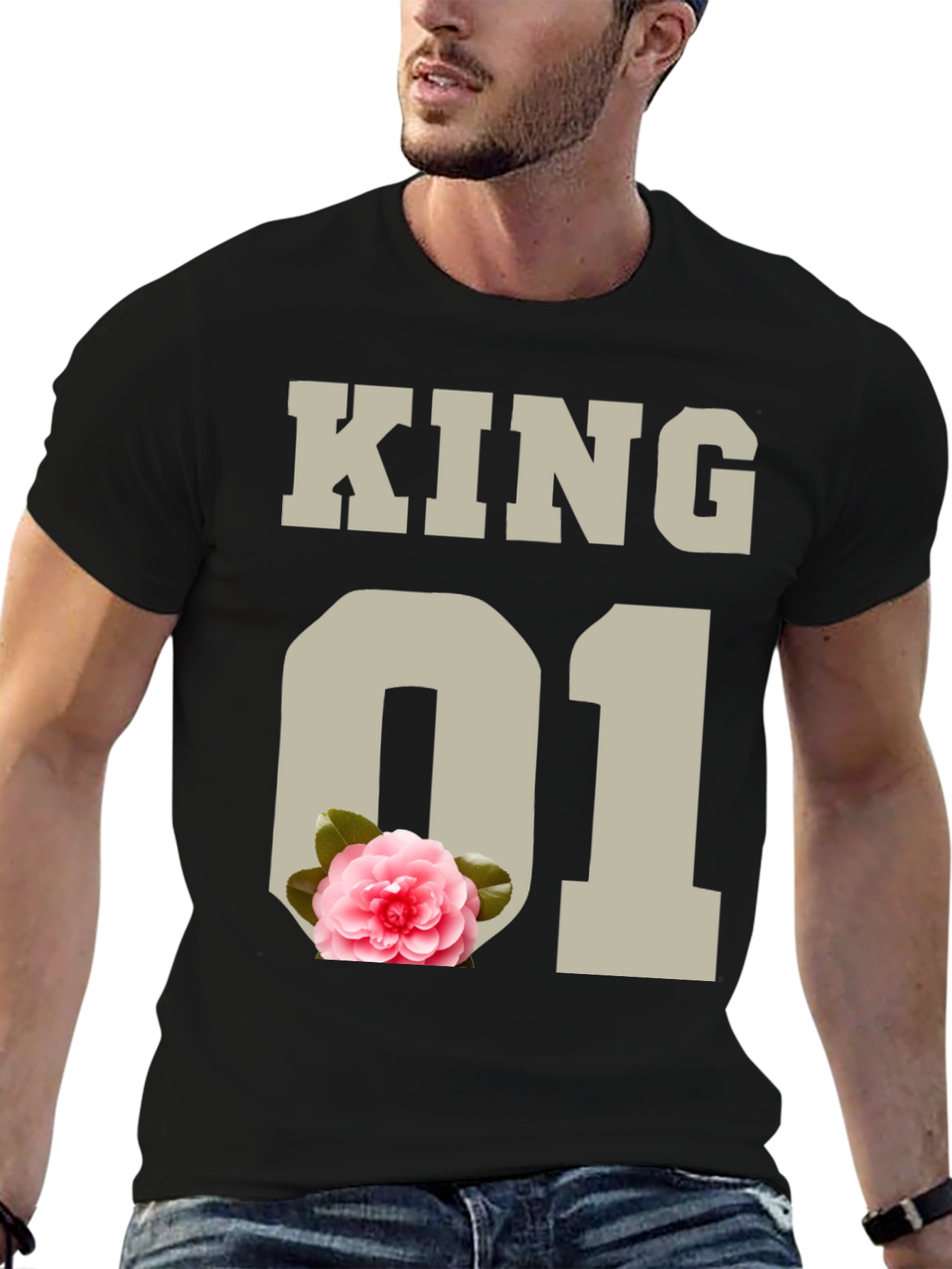 King 01 Floral Graphic Tee