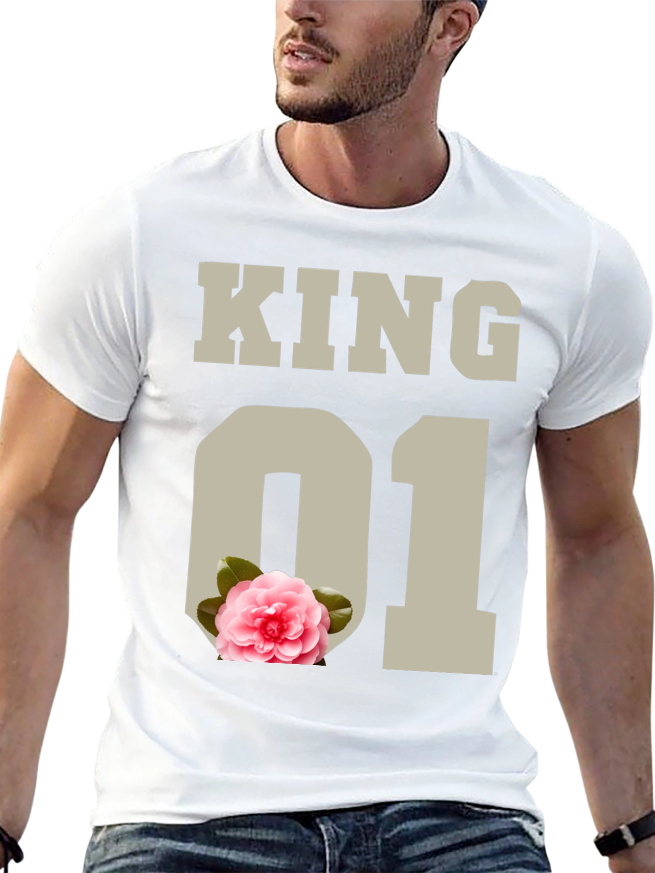 King 01 Floral Graphic Tee