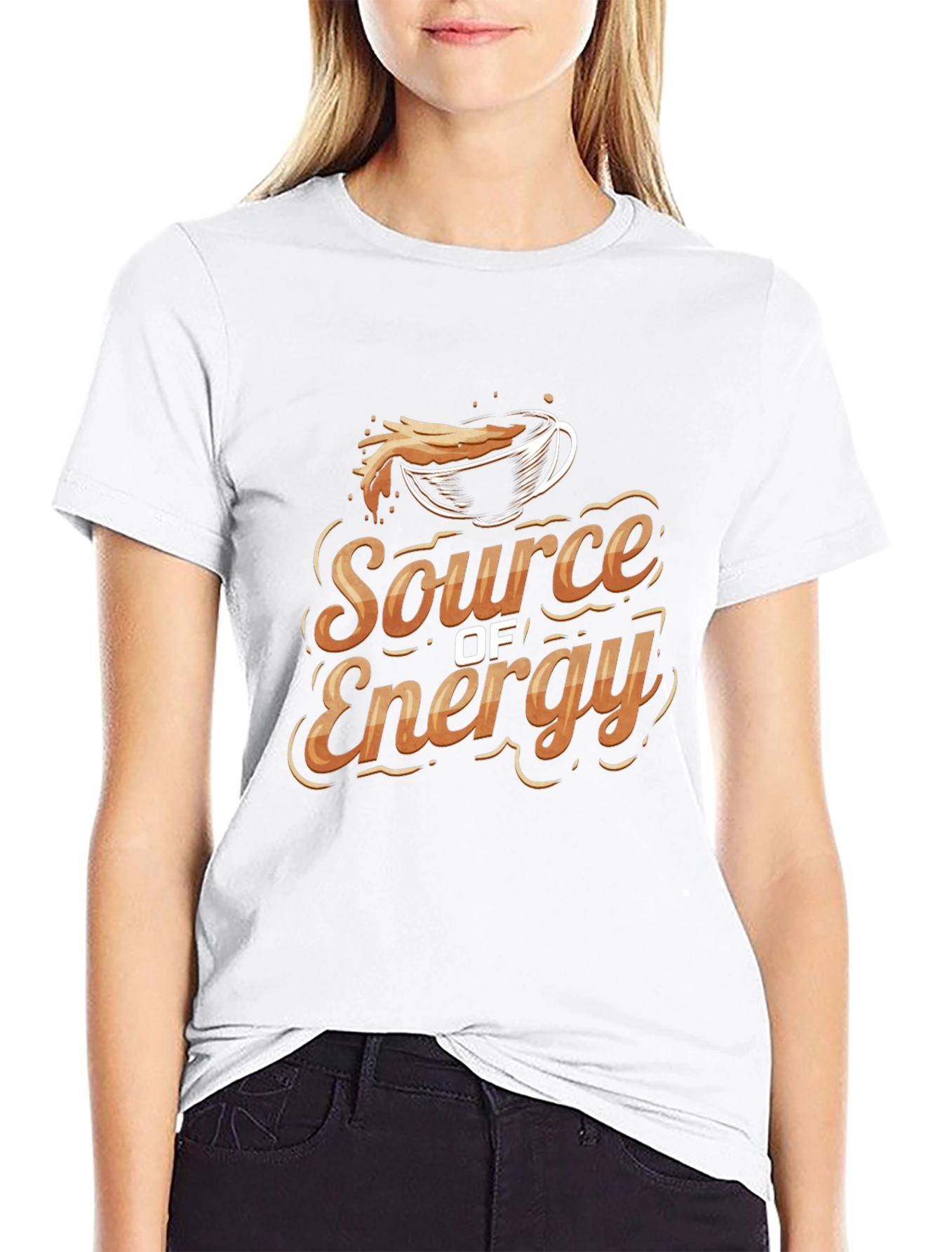 Source of Energy Coffee Graphic Tee - Black