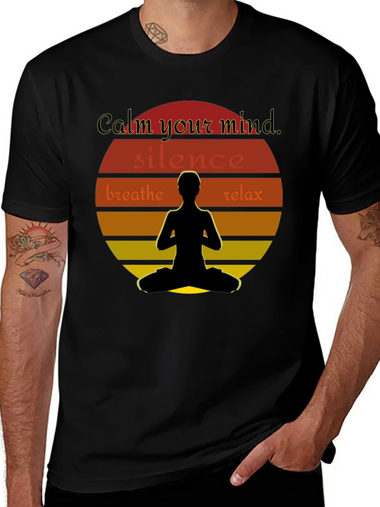 Calm Your Mind Yoga T-Shirt - Meditation & Relaxation Tee