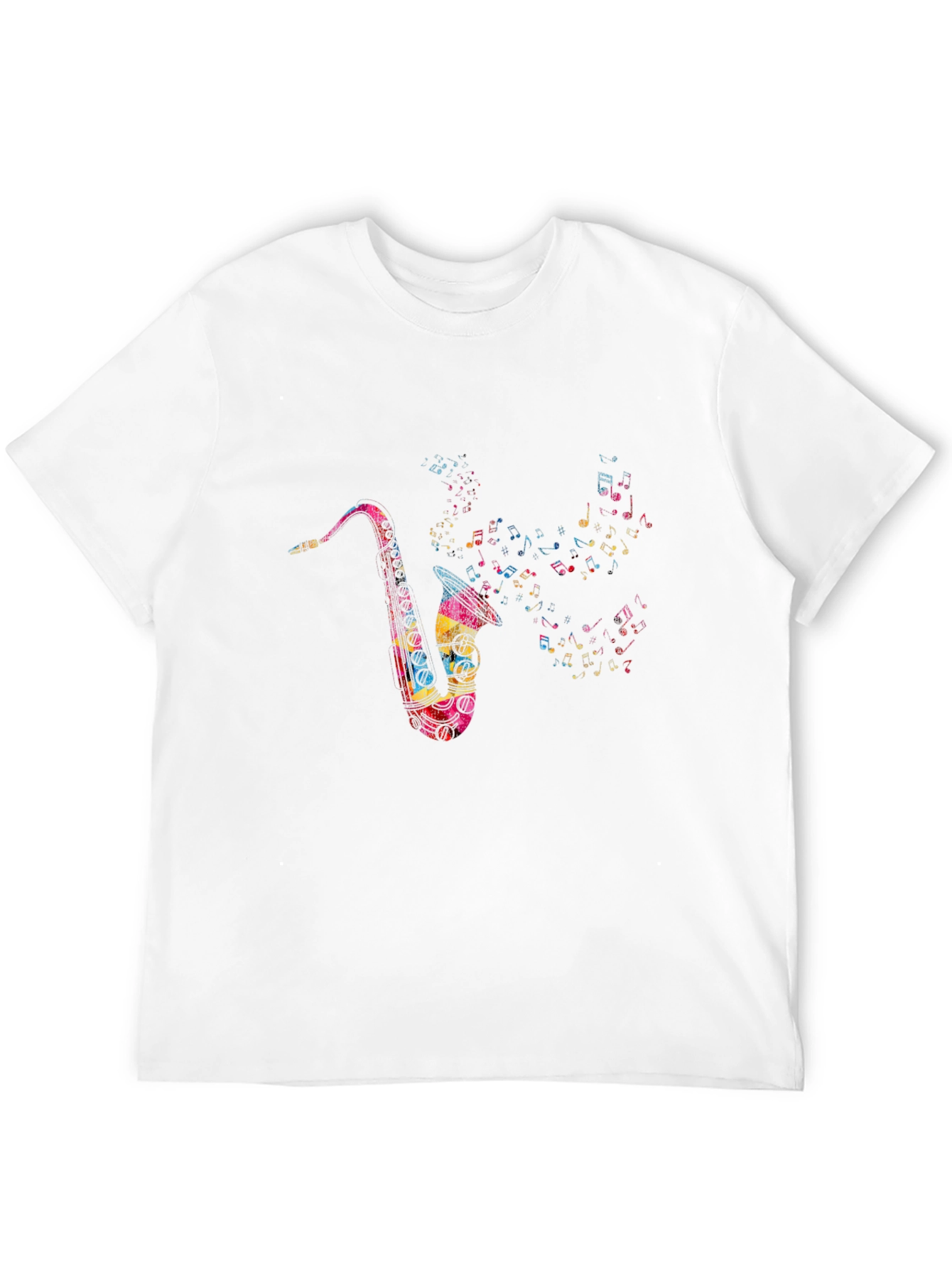 Saxophone Music Note T-Shirt - Mens