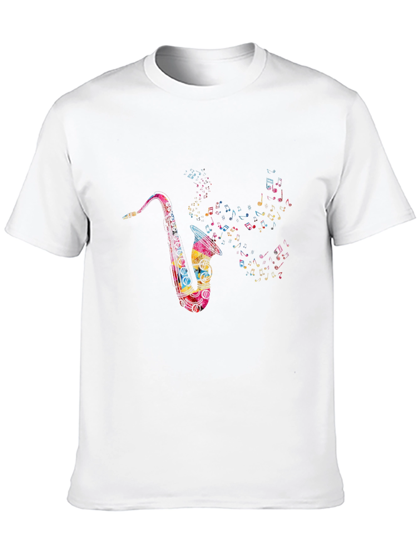 Saxophone Music Note T-Shirt - Mens