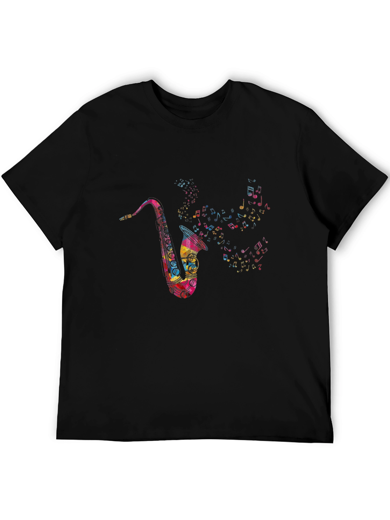 Saxophone Music Note T-Shirt - Mens