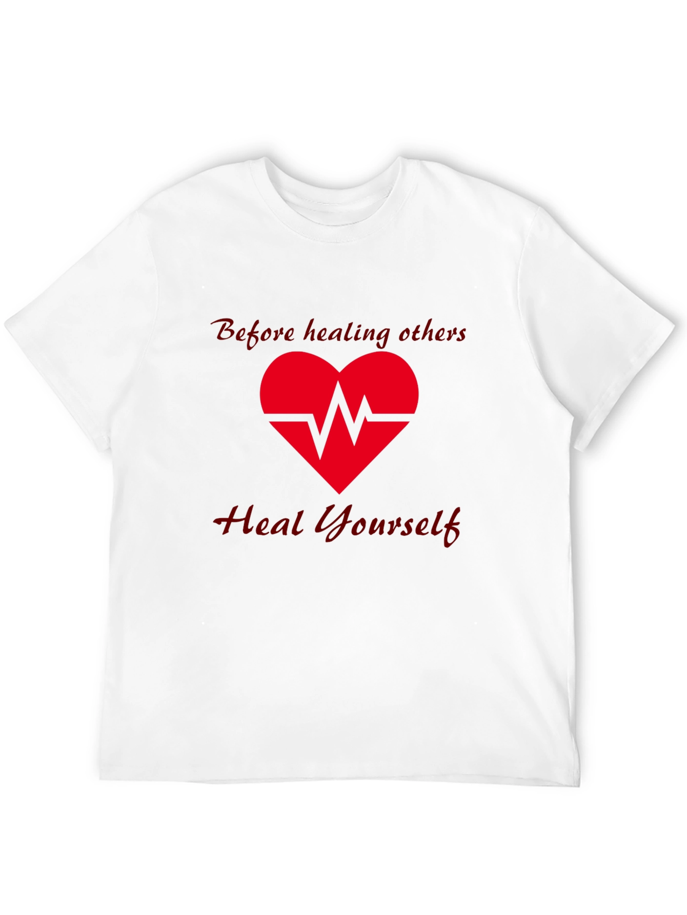 Heal Yourself Graphic Tee - Black Cotton T-Shirt