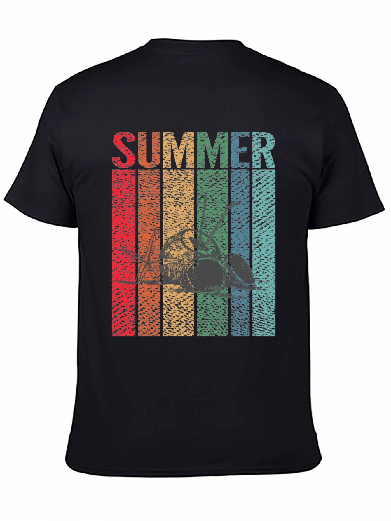 Retro Summer Drum Set T-Shirt