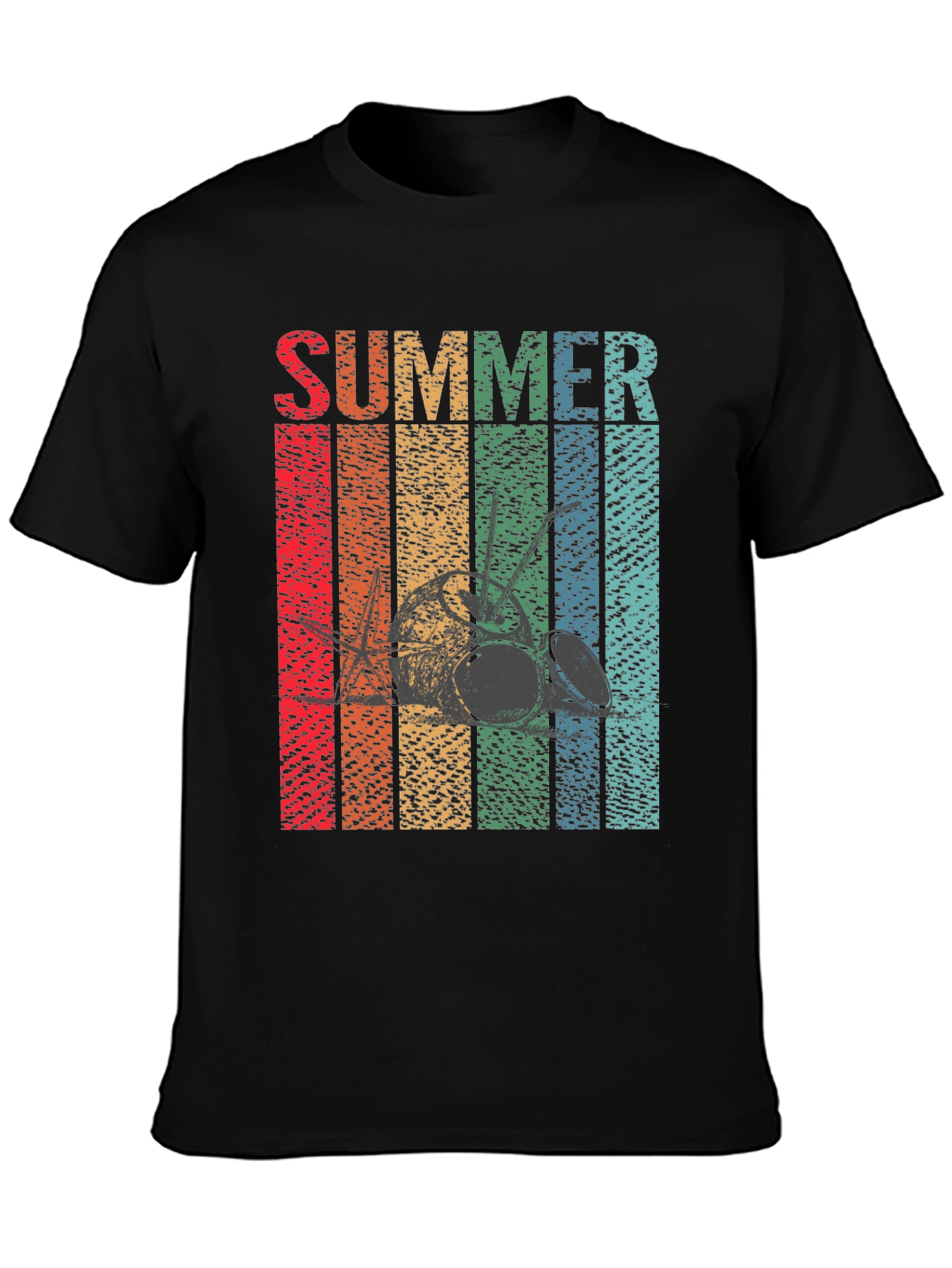 Retro Summer Drum Set T-Shirt