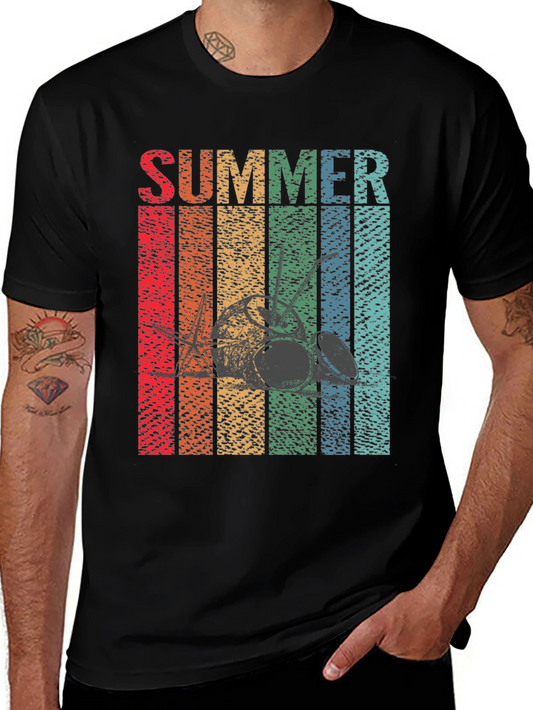 Retro Summer Drum Set T-Shirt