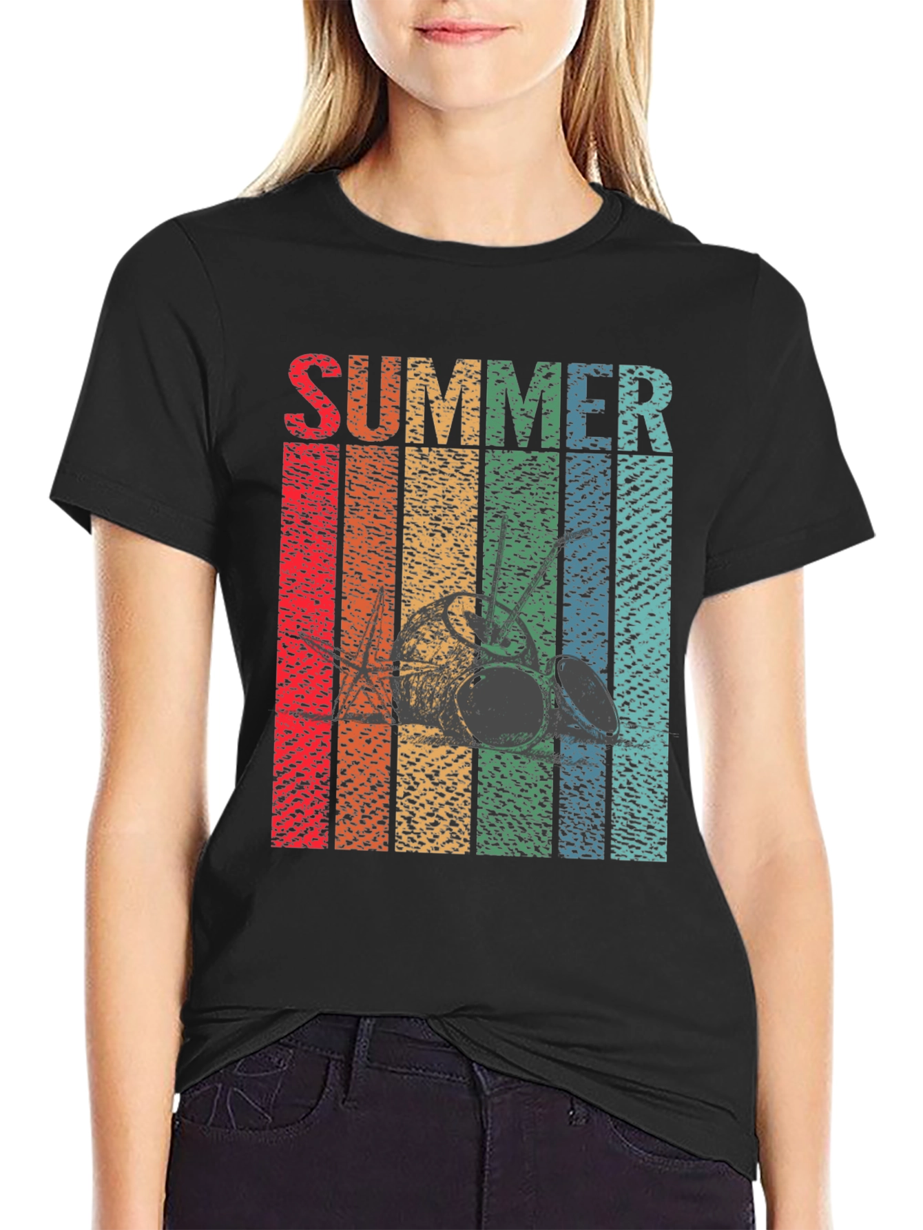 Retro Summer Drum Set T-Shirt