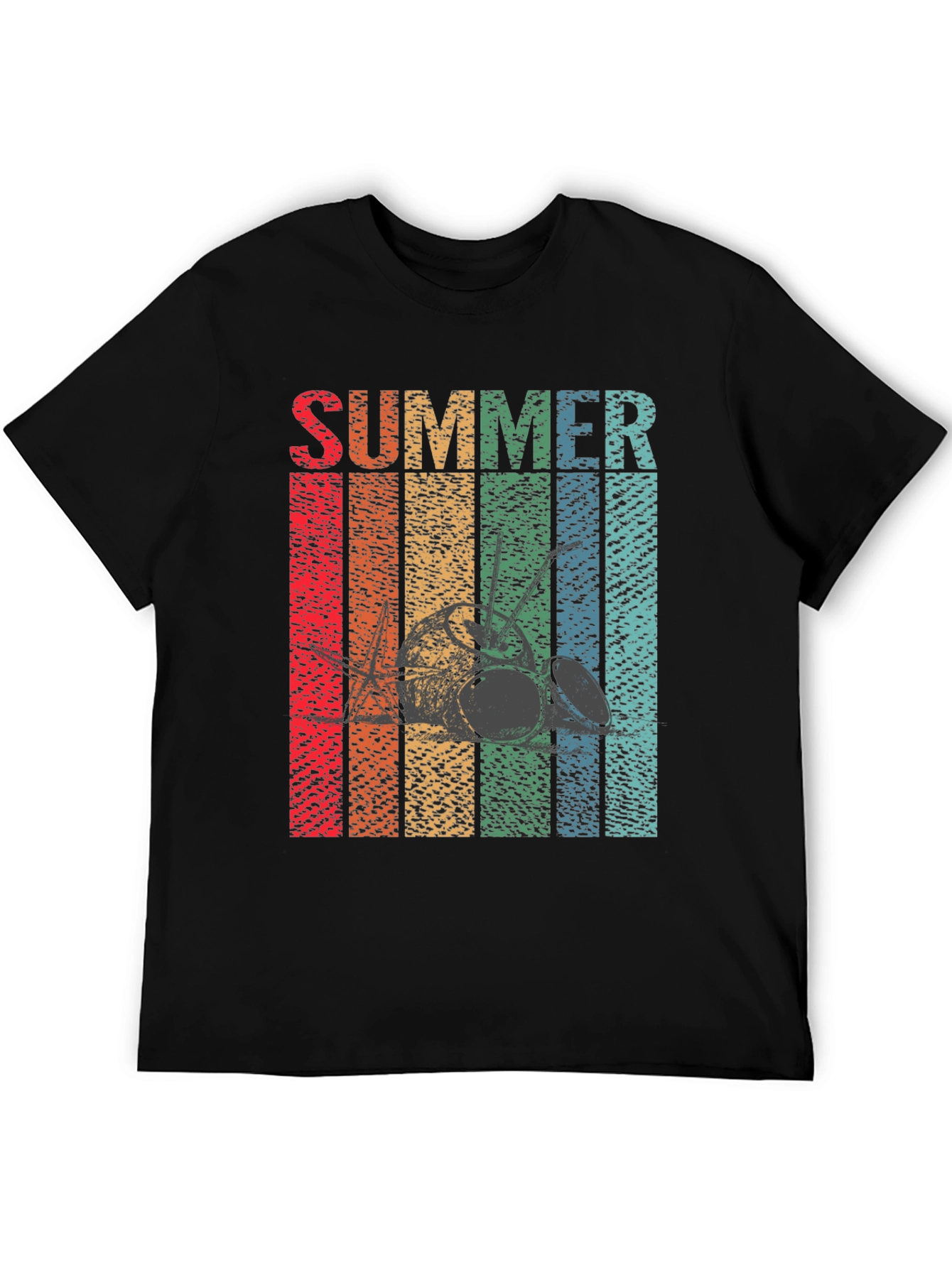 Retro Summer Drum Set T-Shirt