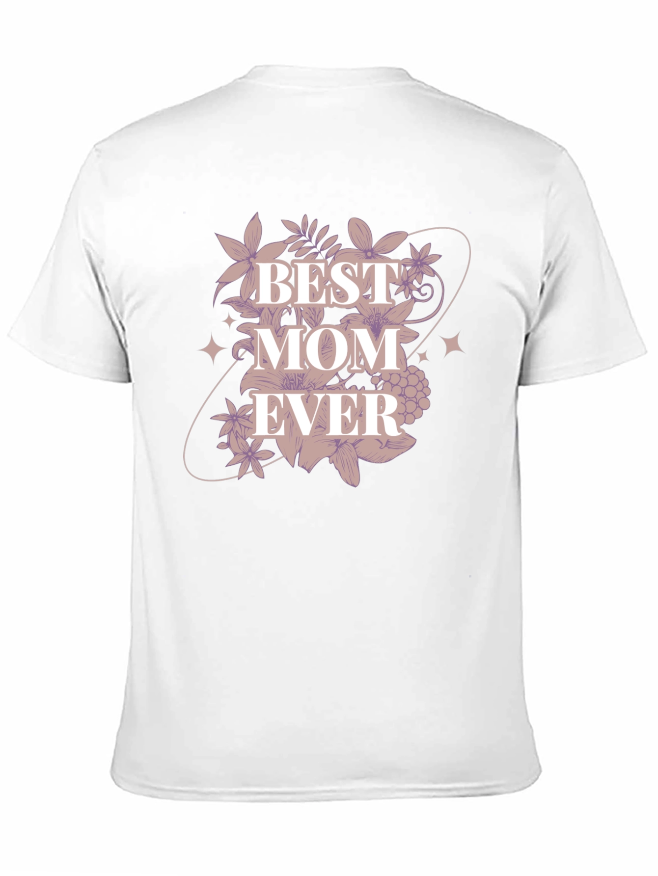 Best Mom Ever Floral Graphic T-Shirt