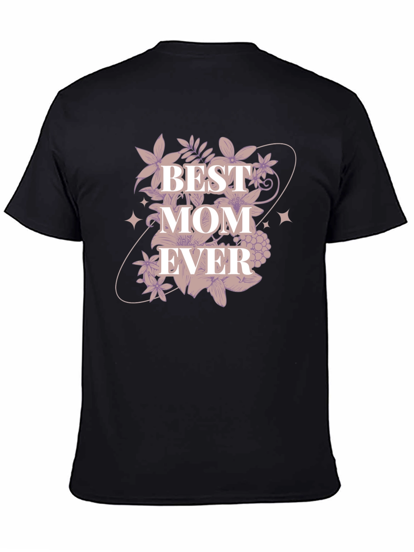 Best Mom Ever Floral Graphic T-Shirt