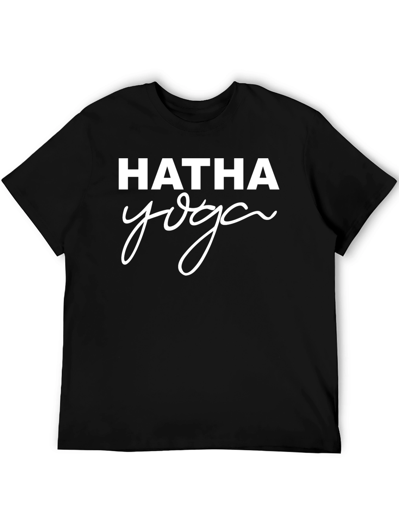 Hatha Yoga Graphic T-Shirt - Black
