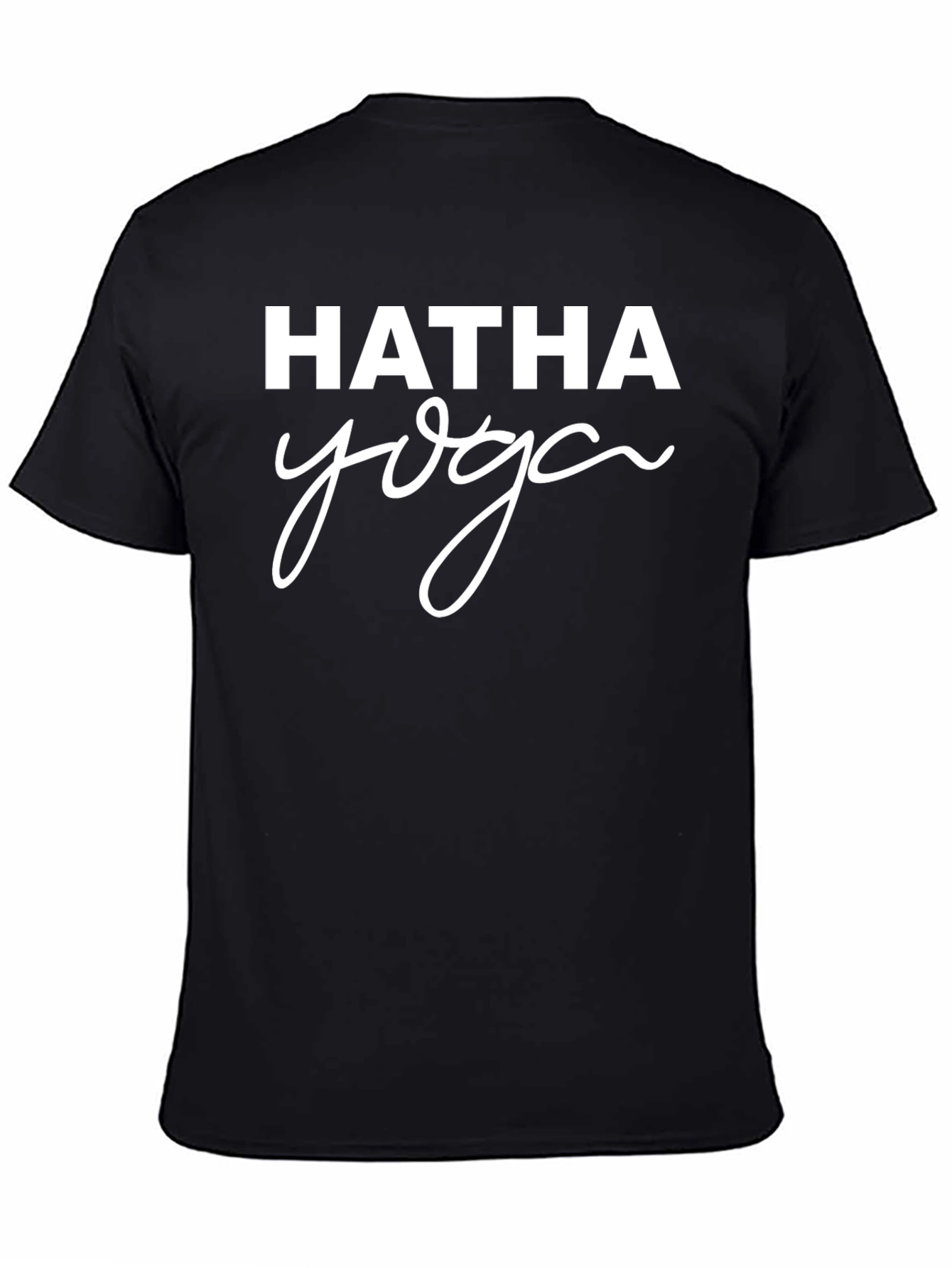 Hatha Yoga Graphic T-Shirt - Black