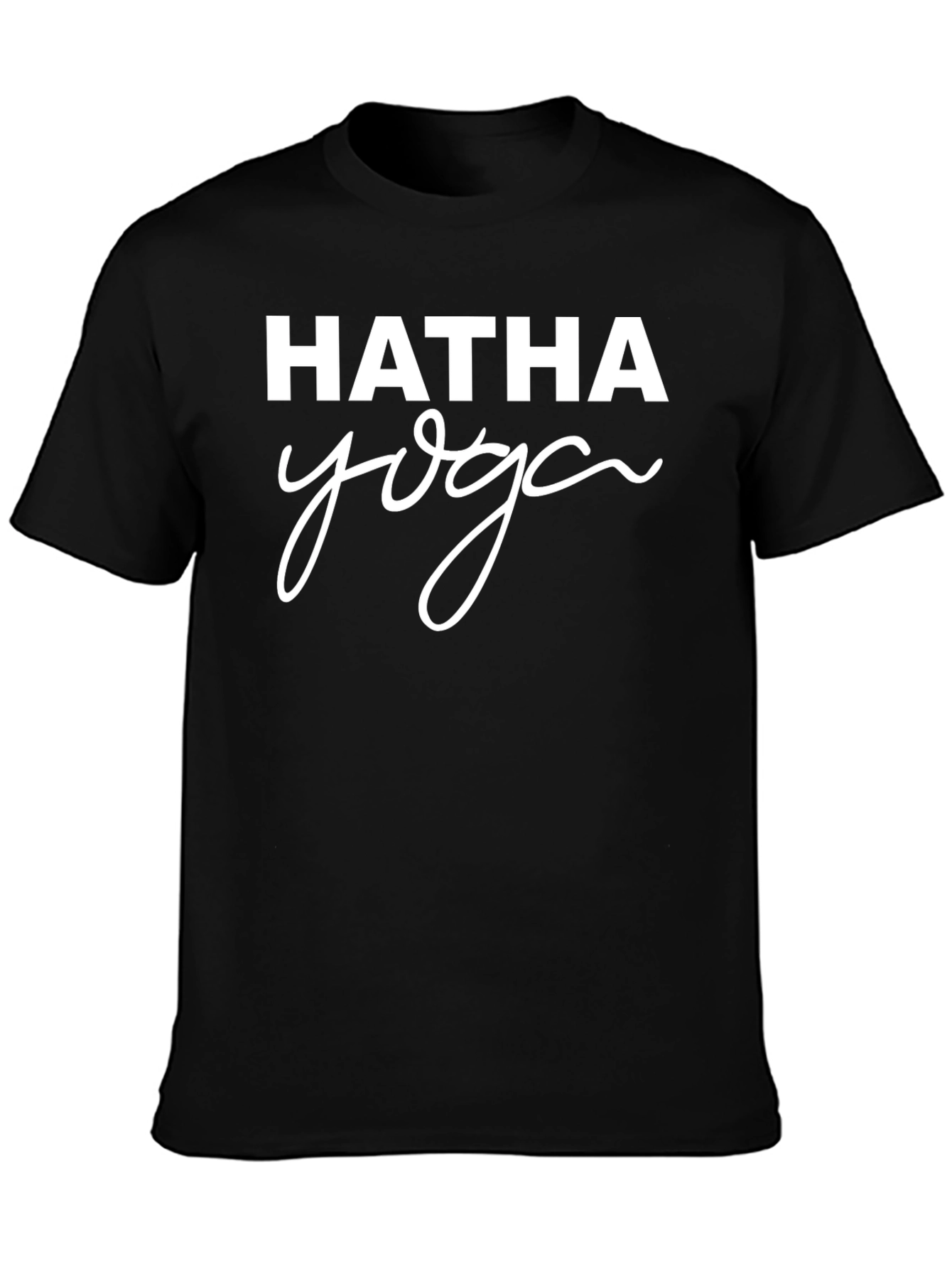 Hatha Yoga Graphic T-Shirt - Black