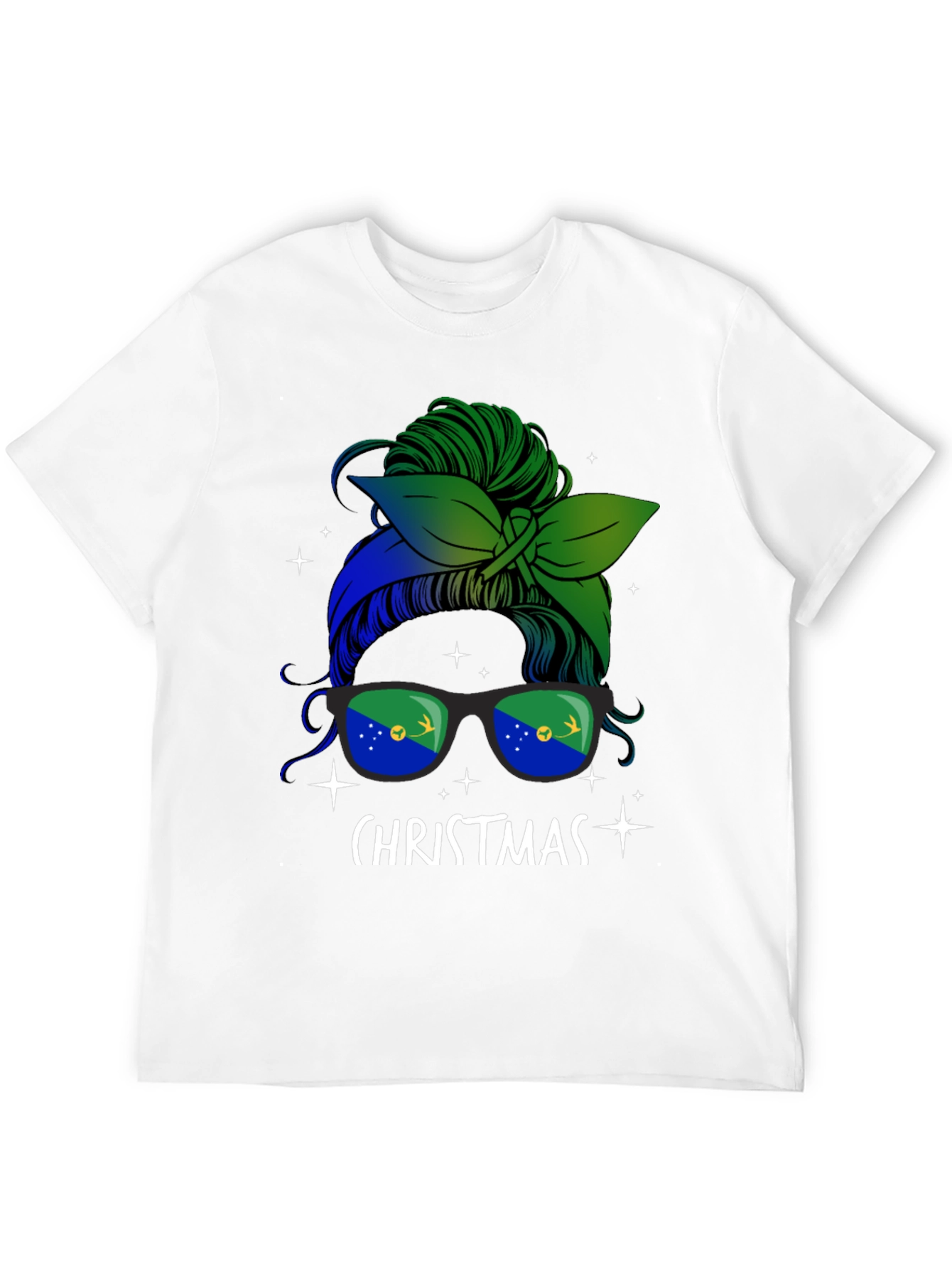 Christmas Messy Bun T-Shirt