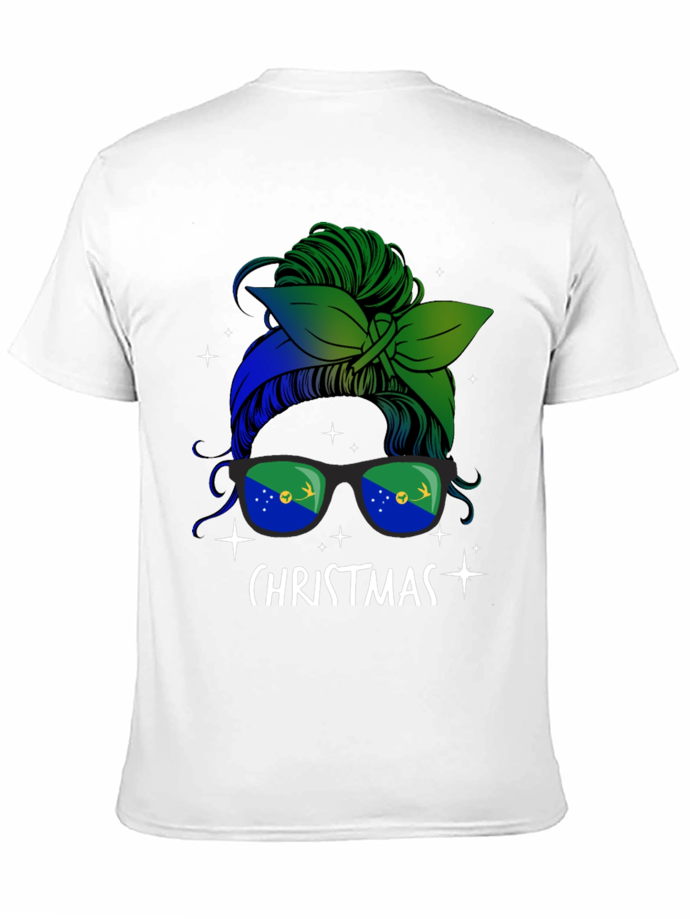 Christmas Messy Bun T-Shirt