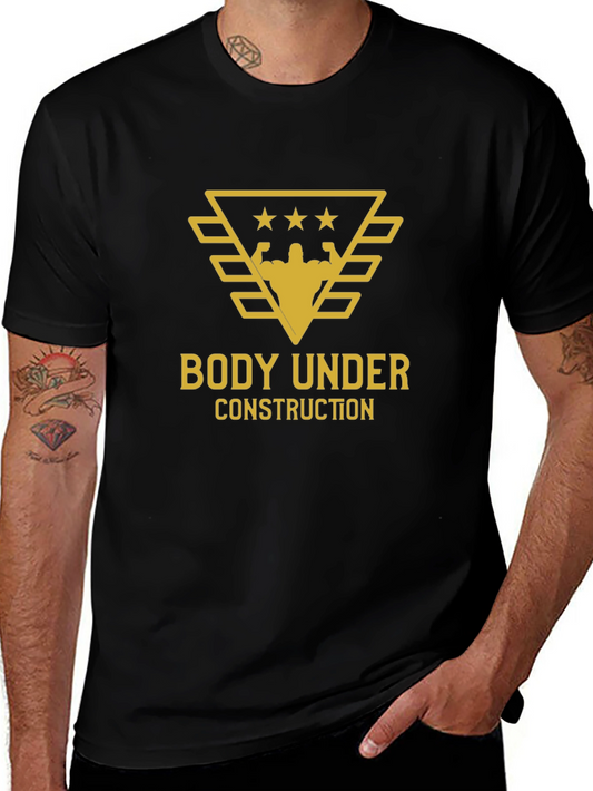 Body Under Construction Black Graphic Tee