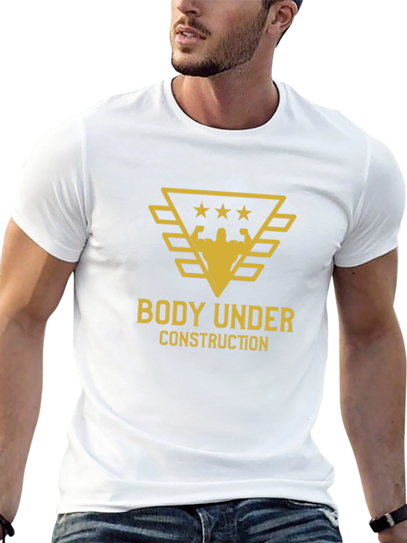 Body Under Construction Black Graphic Tee