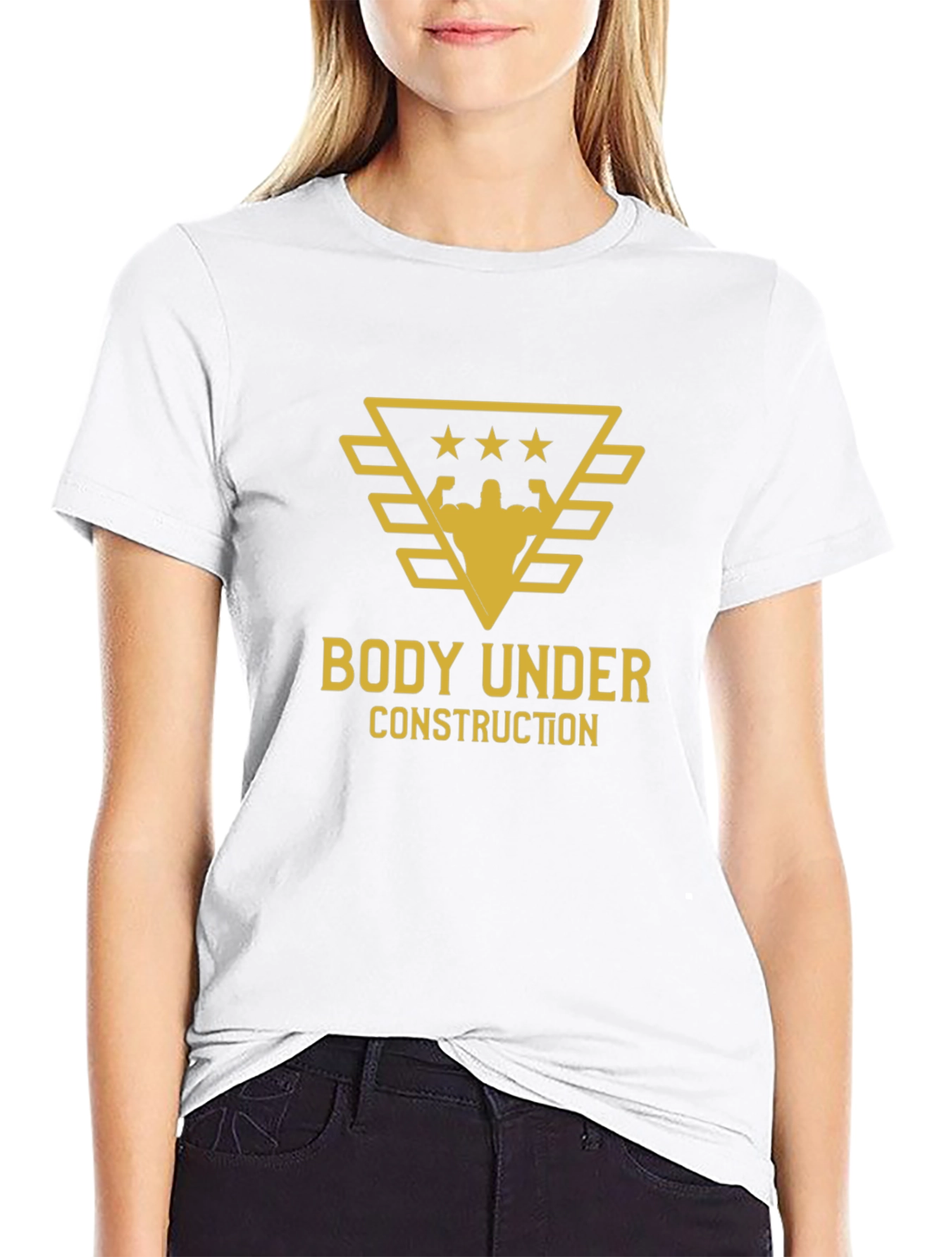 Body Under Construction Black Graphic Tee