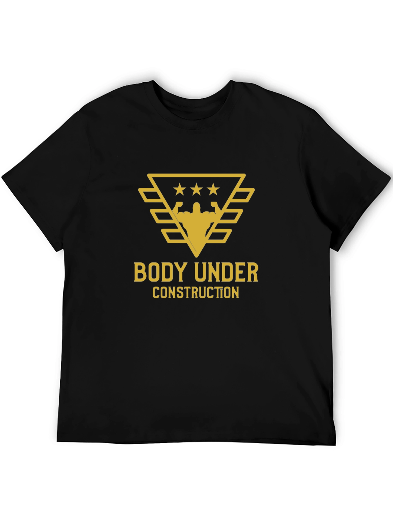Body Under Construction Black Graphic Tee