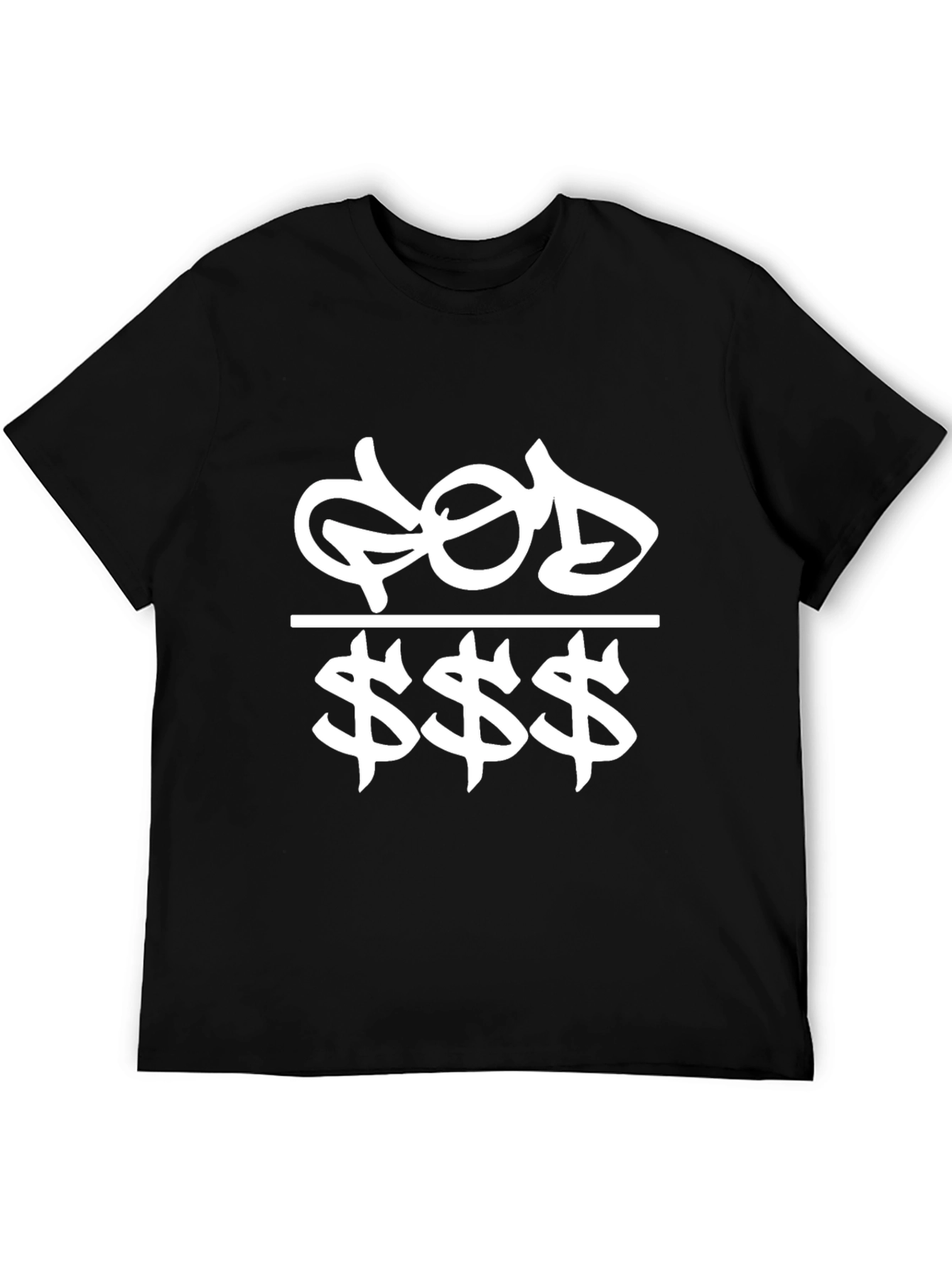GOD over $$$ Graphic Tee - Black