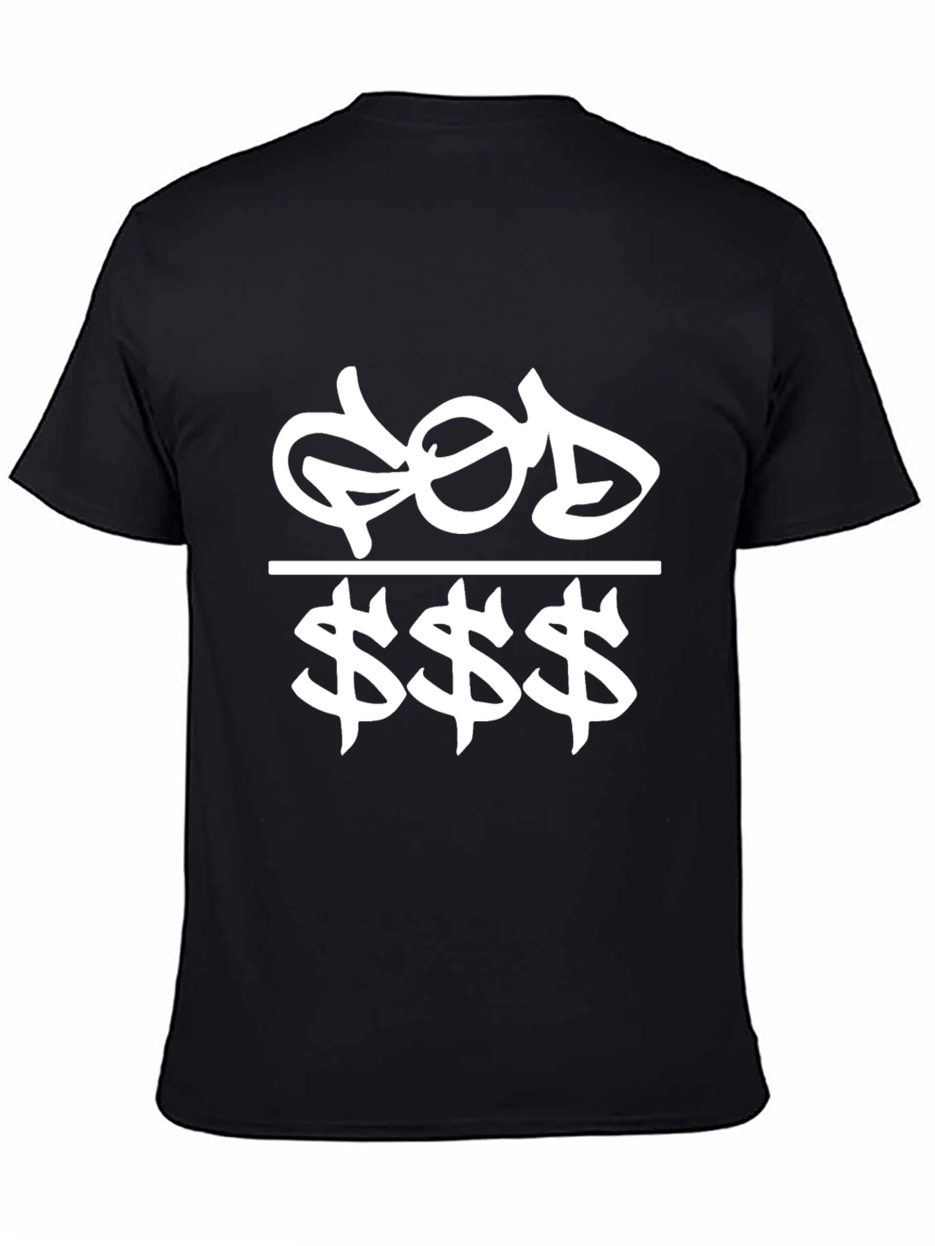 GOD over $$$ Graphic Tee - Black