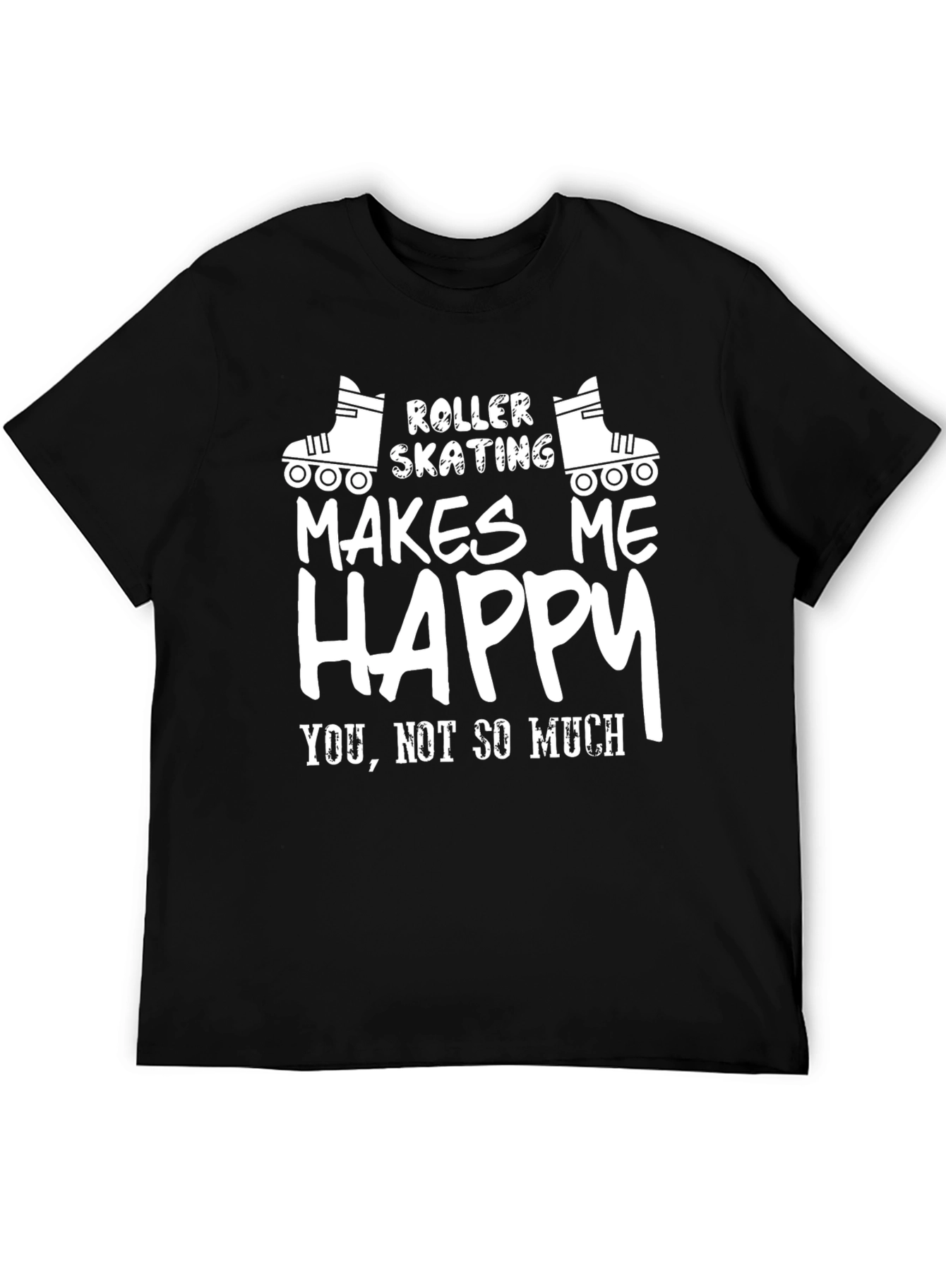 Roller Skating Makes Me Happy Graphic T-Shirt