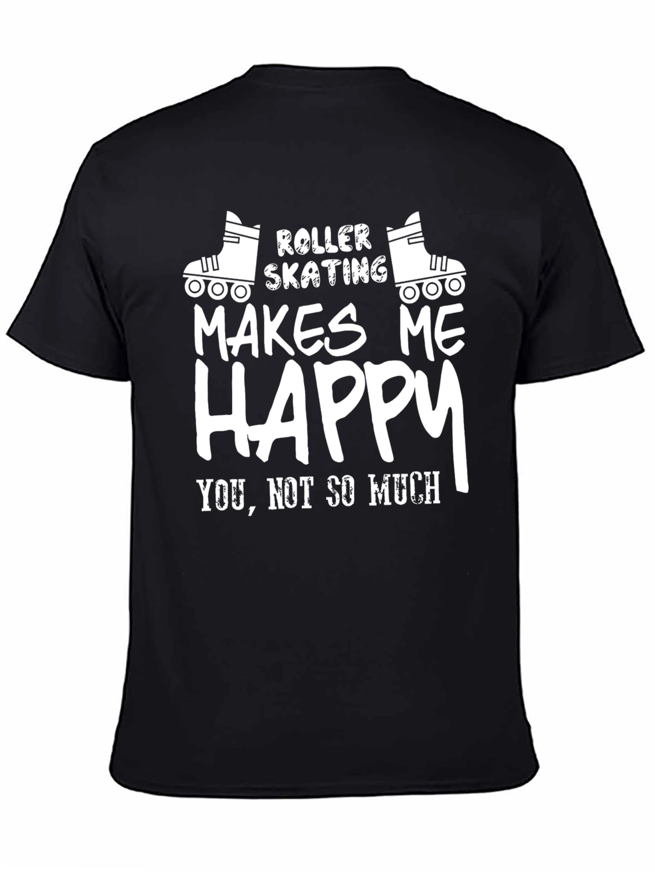 Roller Skating Makes Me Happy Graphic T-Shirt