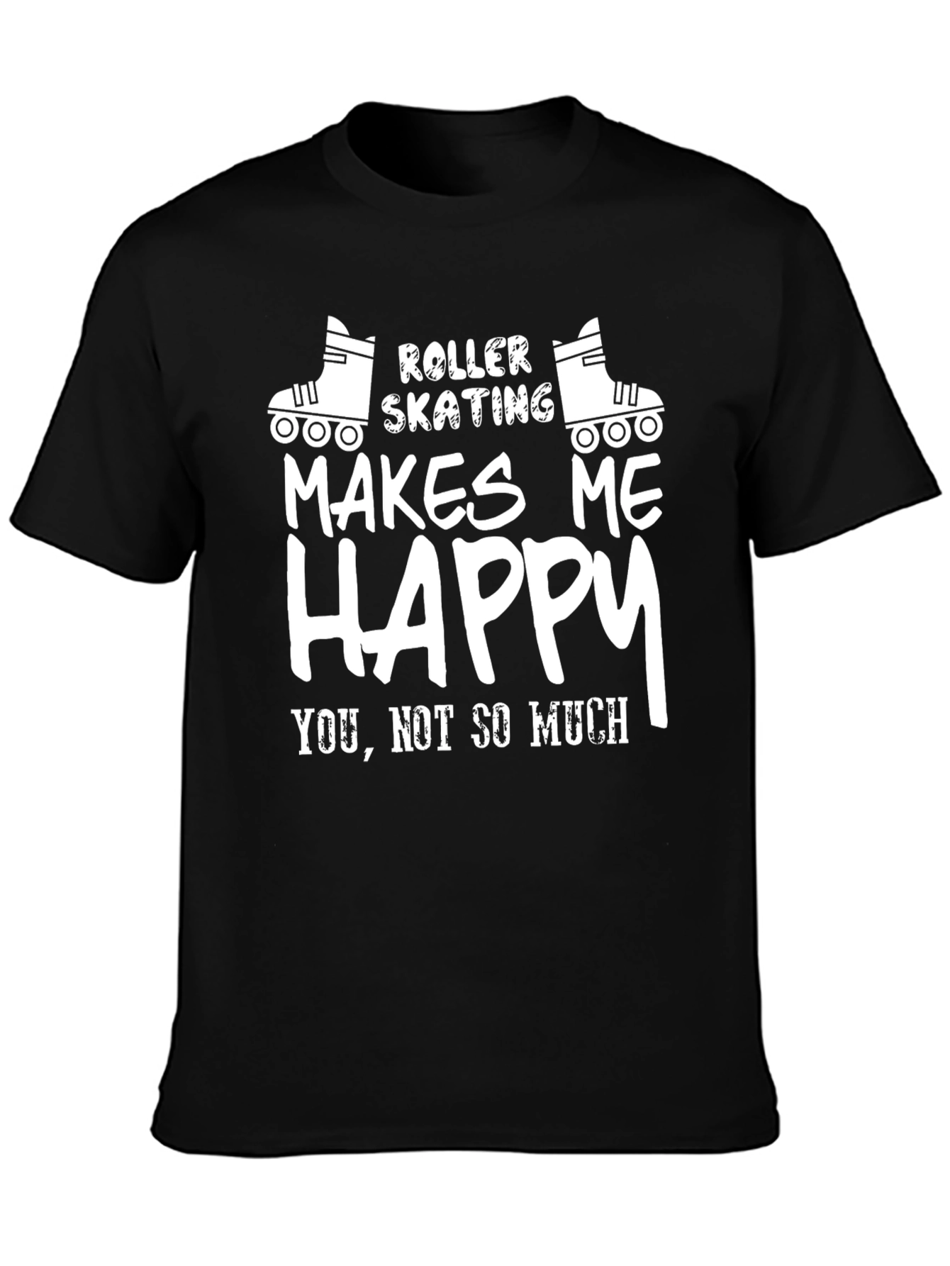 Roller Skating Makes Me Happy Graphic T-Shirt