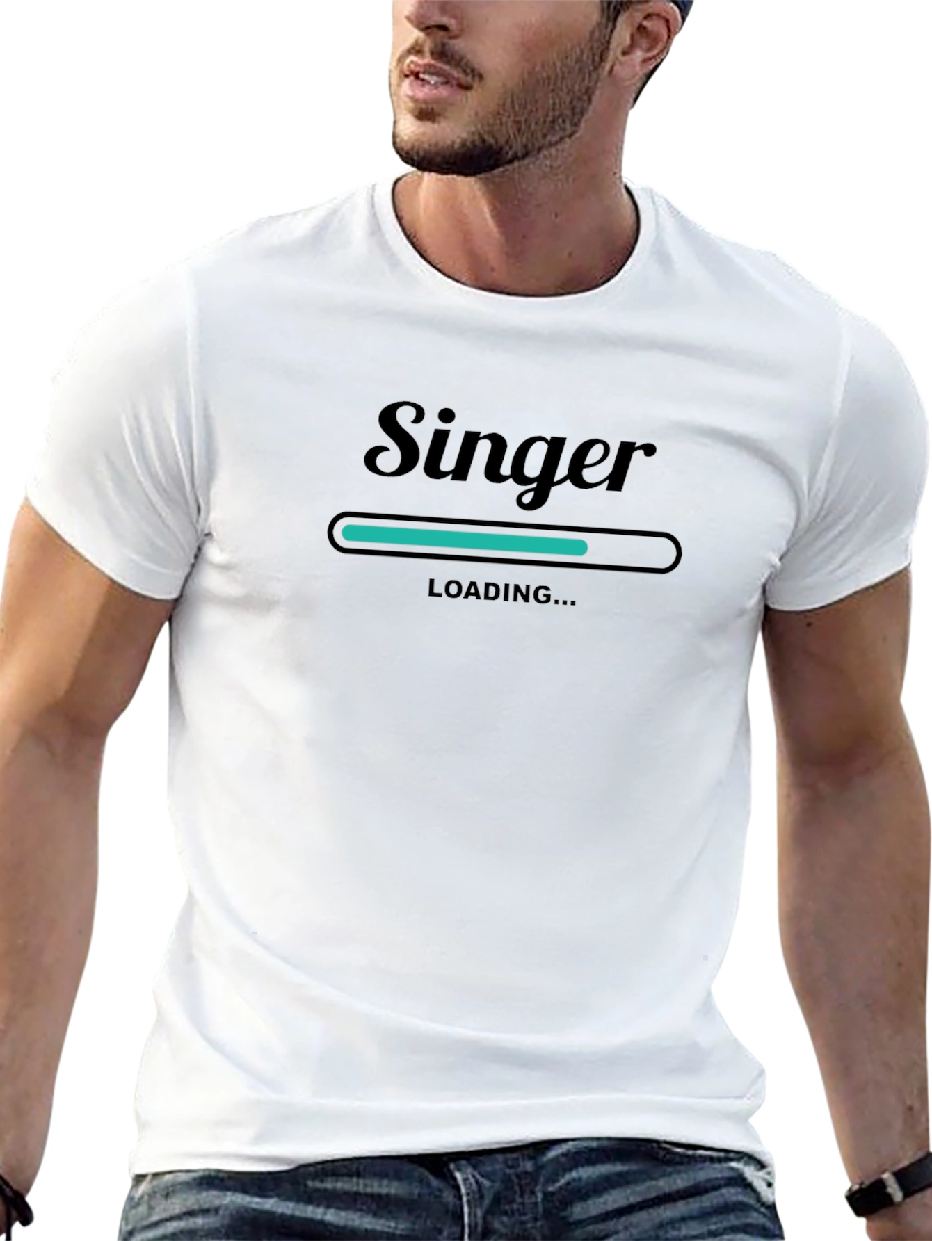 Singer Loading T-Shirt - Black