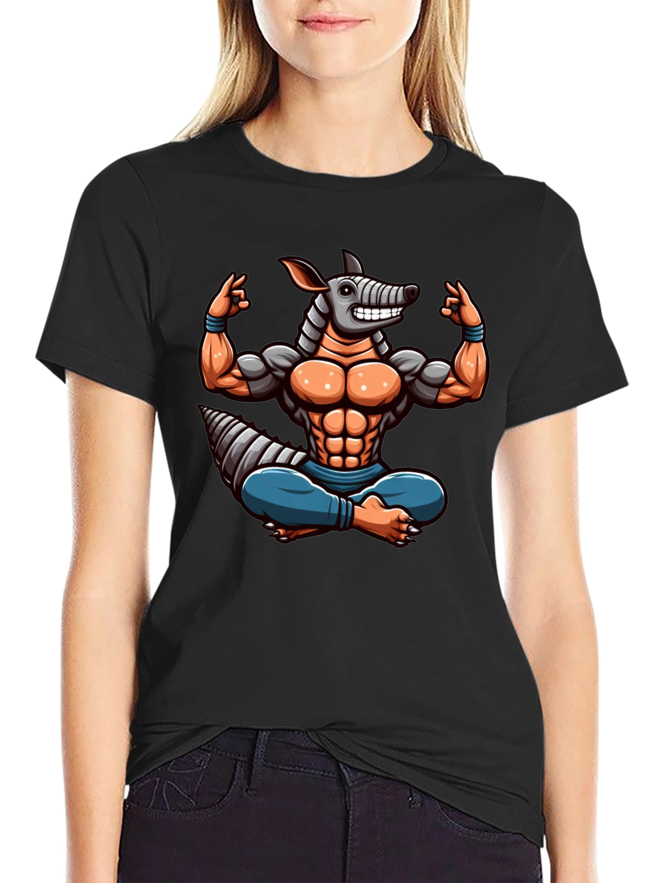 Armadillo Gym Bro T-Shirt - Workout Motivation Tee