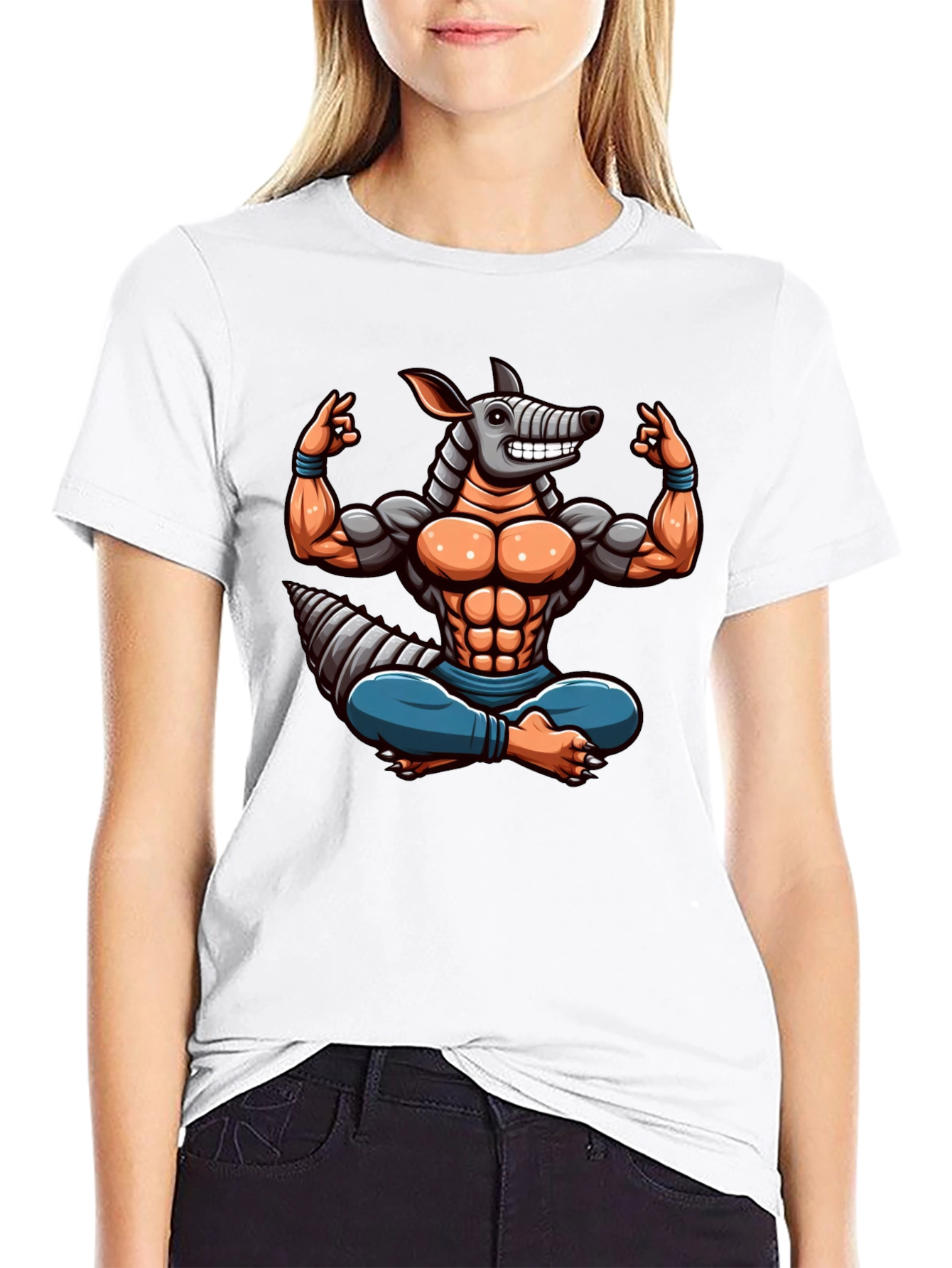 Armadillo Gym Bro T-Shirt - Workout Motivation Tee