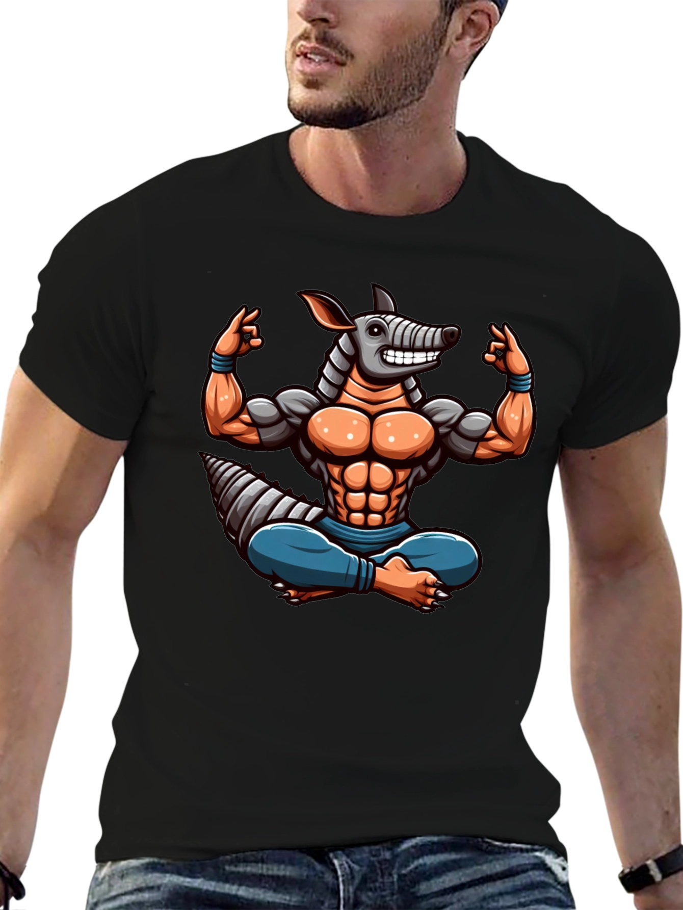 Armadillo Gym Bro T-Shirt - Workout Motivation Tee