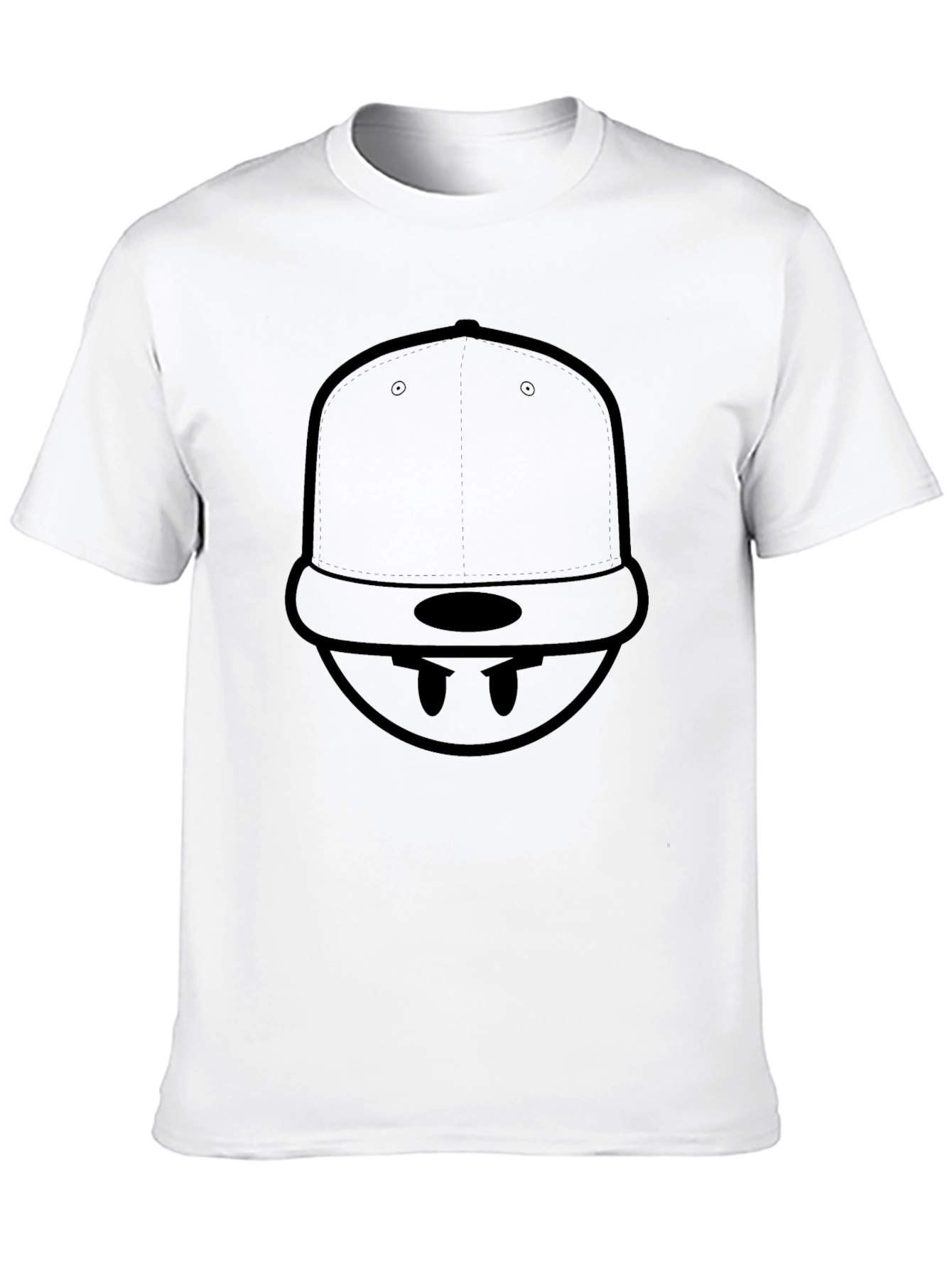 Cool Graphic Tee - Minimalist Hat Dude