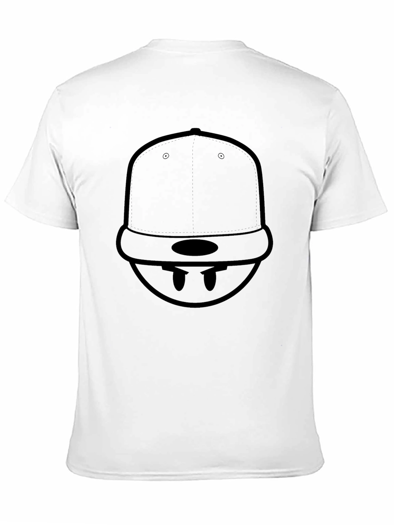 Cool Graphic Tee - Minimalist Hat Dude