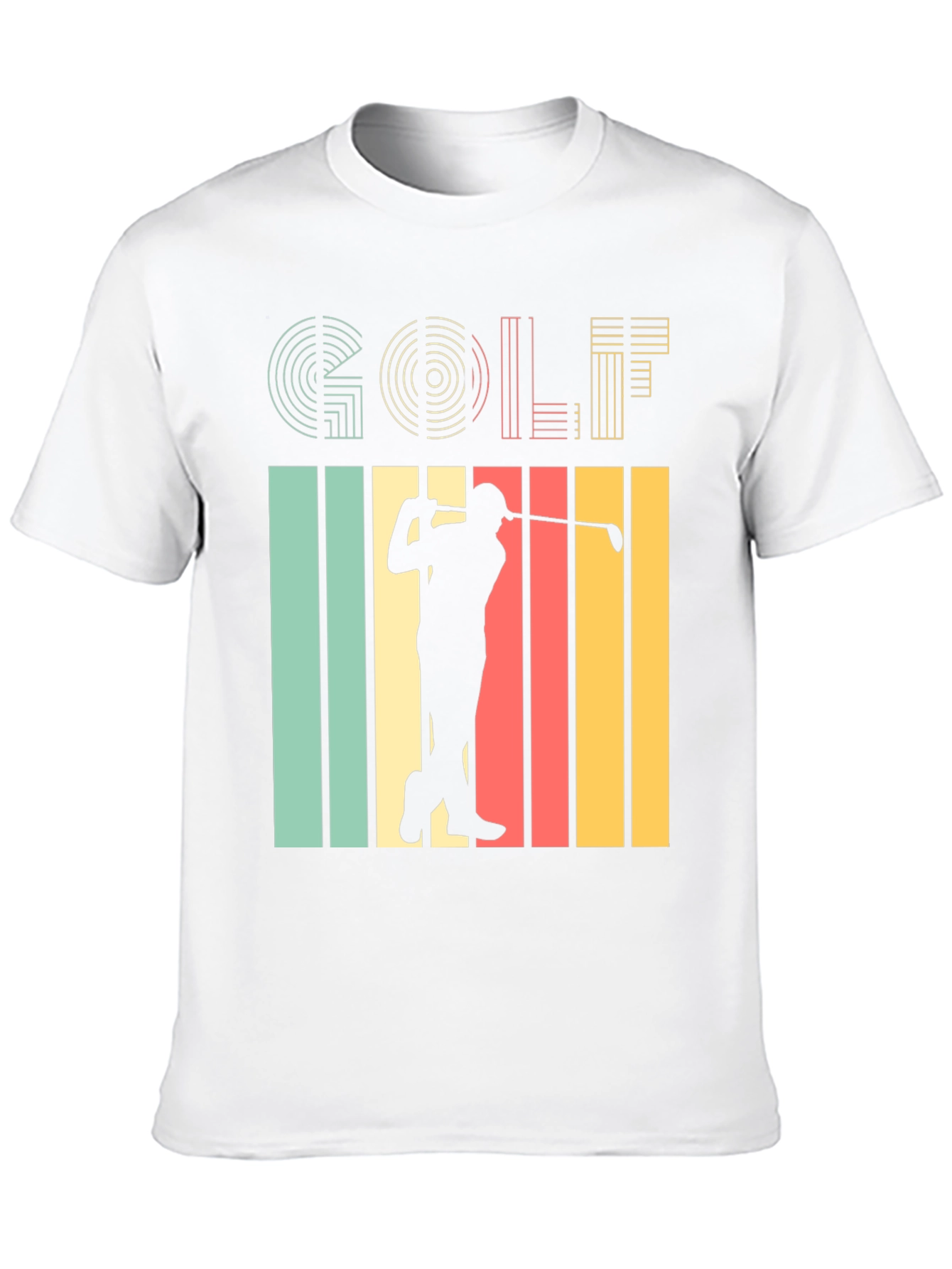 Retro Golf T-Shirt - Golfer Silhouette Tee