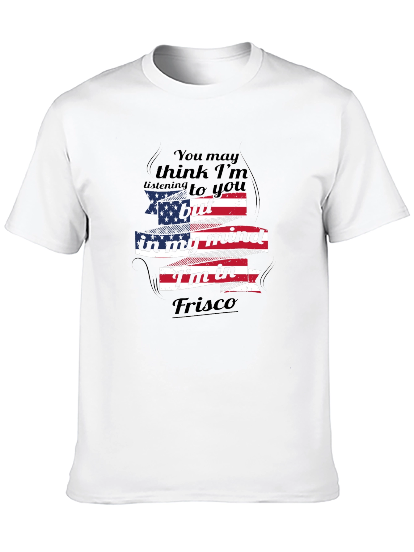 Frisco Mind USA Flag Mens T-Shirt