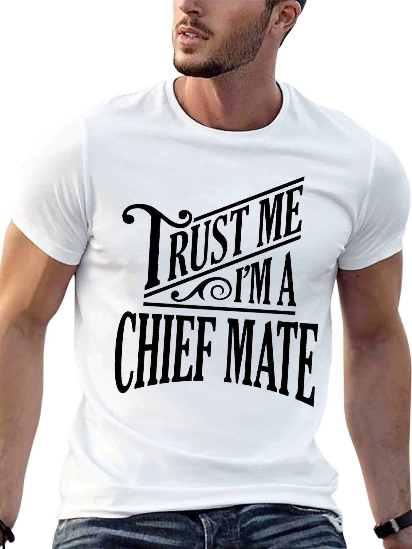 Trust Me Im A Chief Mate Black T-Shirt