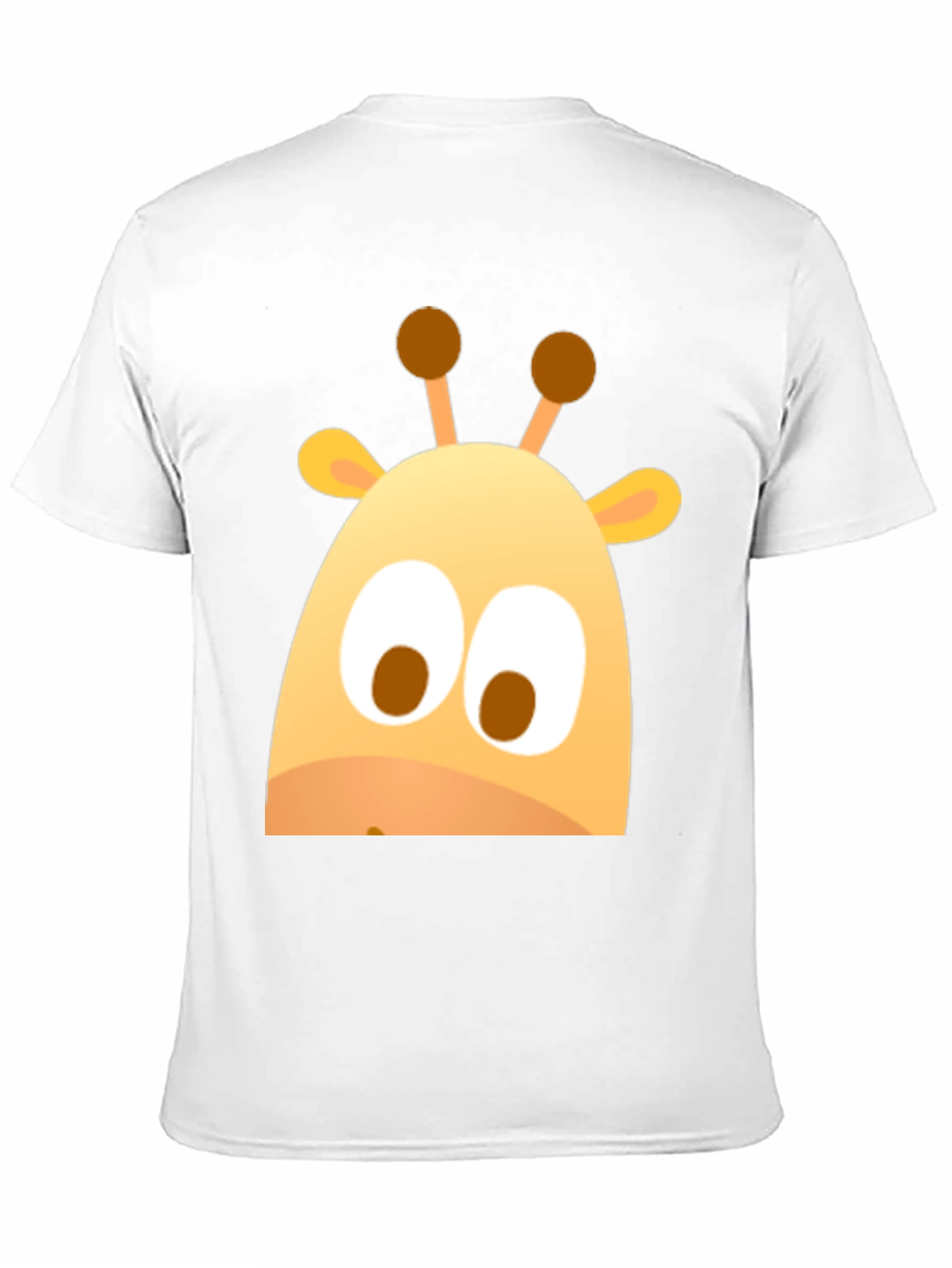 Cute Giraffe Graphic Black T-Shirt