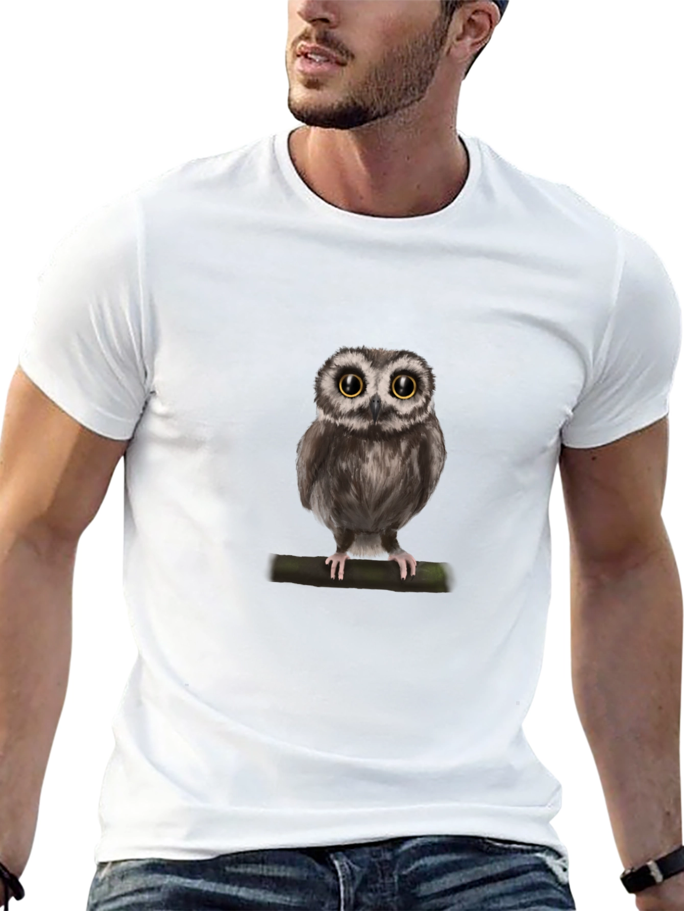 Owl Graphic Tee - Unique Bird Lover Design