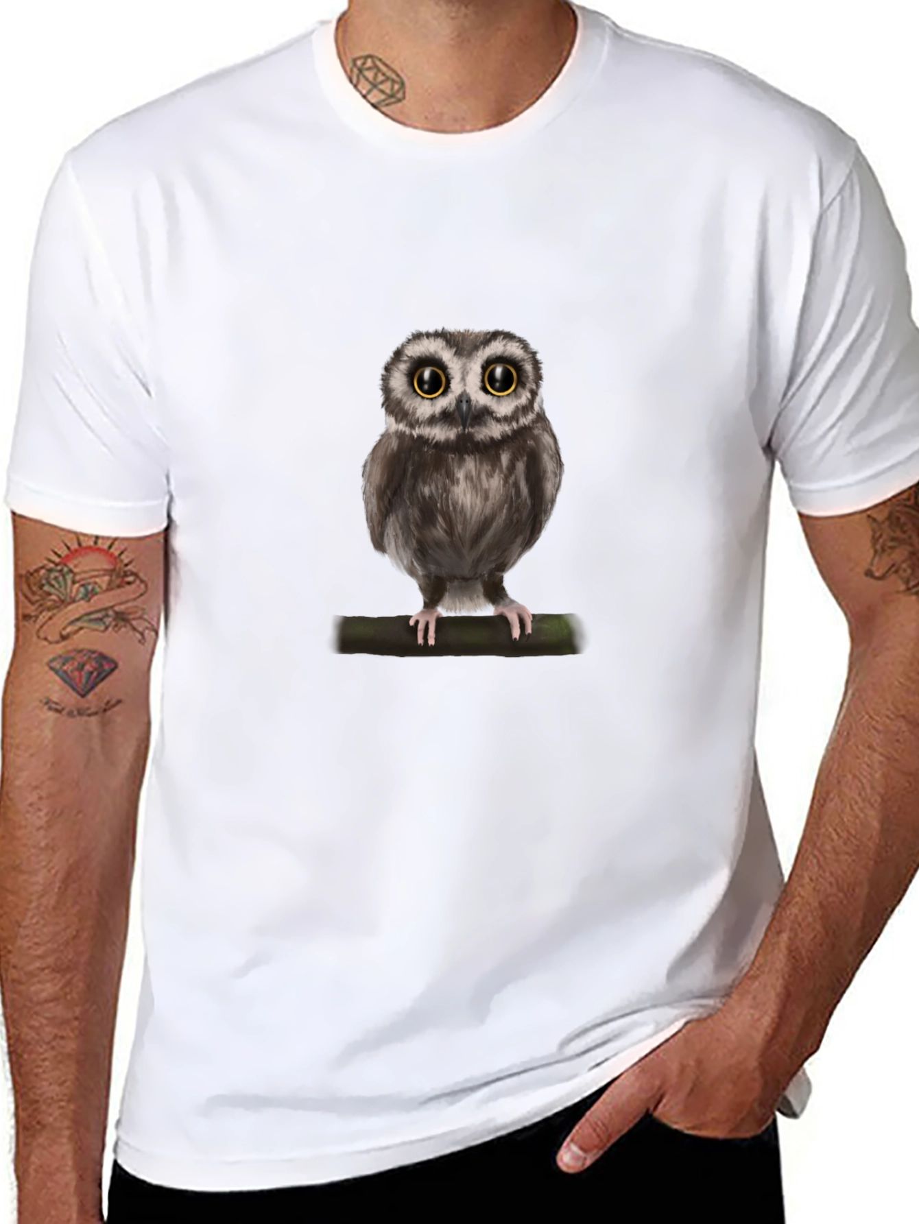 Owl Graphic Tee - Unique Bird Lover Design