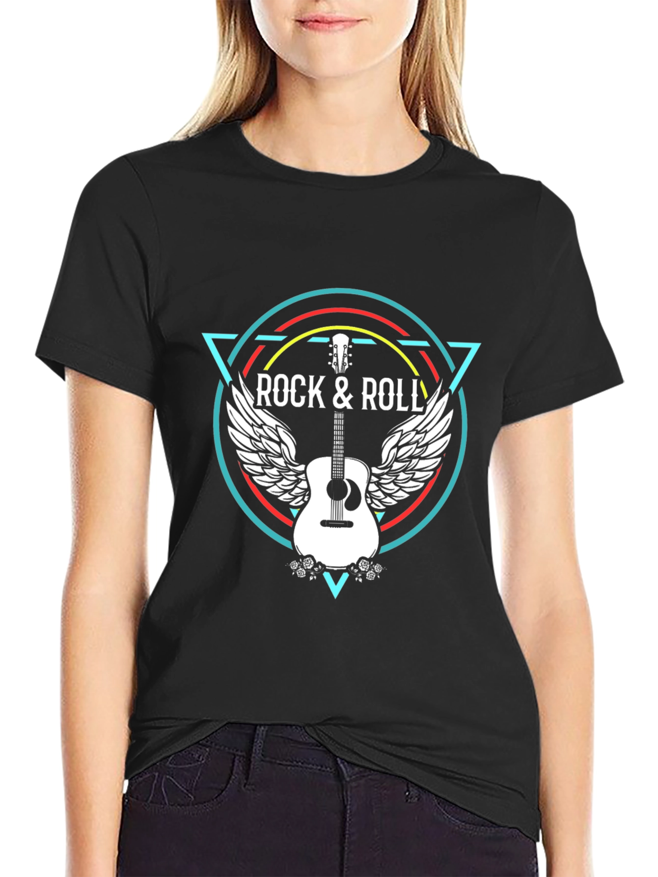 Rock & Roll Guitar Graphic T-Shirt